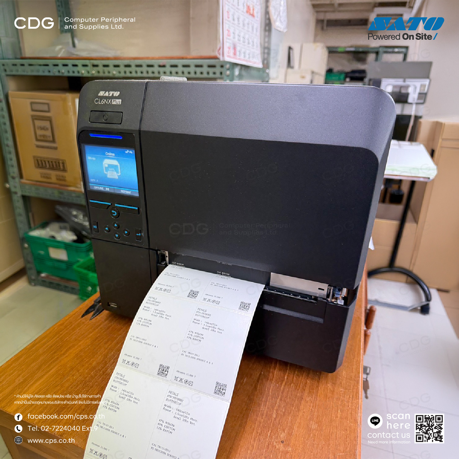 SATO CL6NX Plus 6-inch 305dpi Thermal Industrial Printer