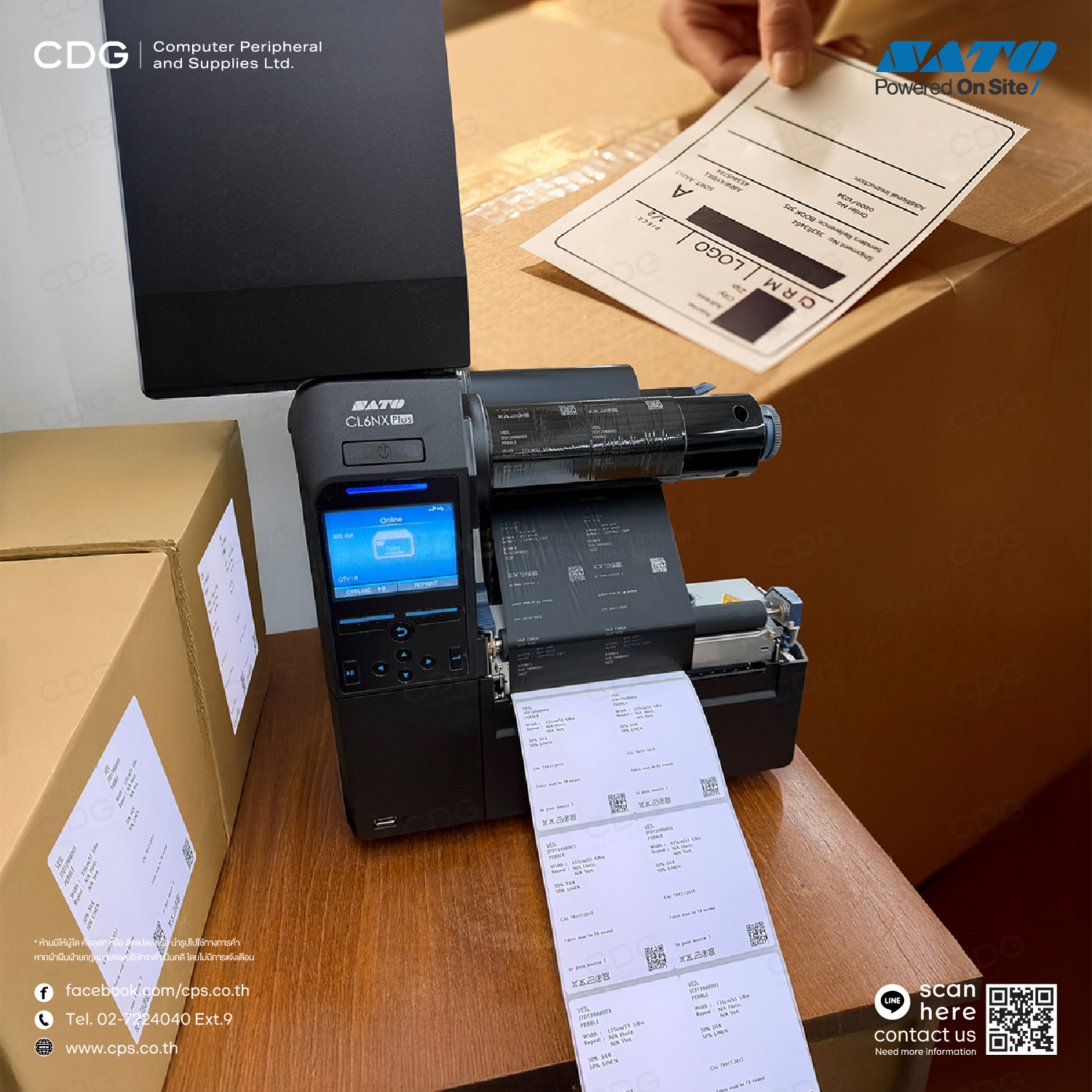 SATO CL6NX Plus 6-inch 305dpi Thermal Industrial Printer