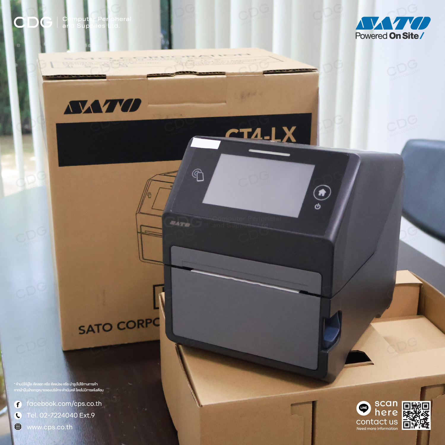 SATO CT4-LX 4-inch Desktop Thermal Printer