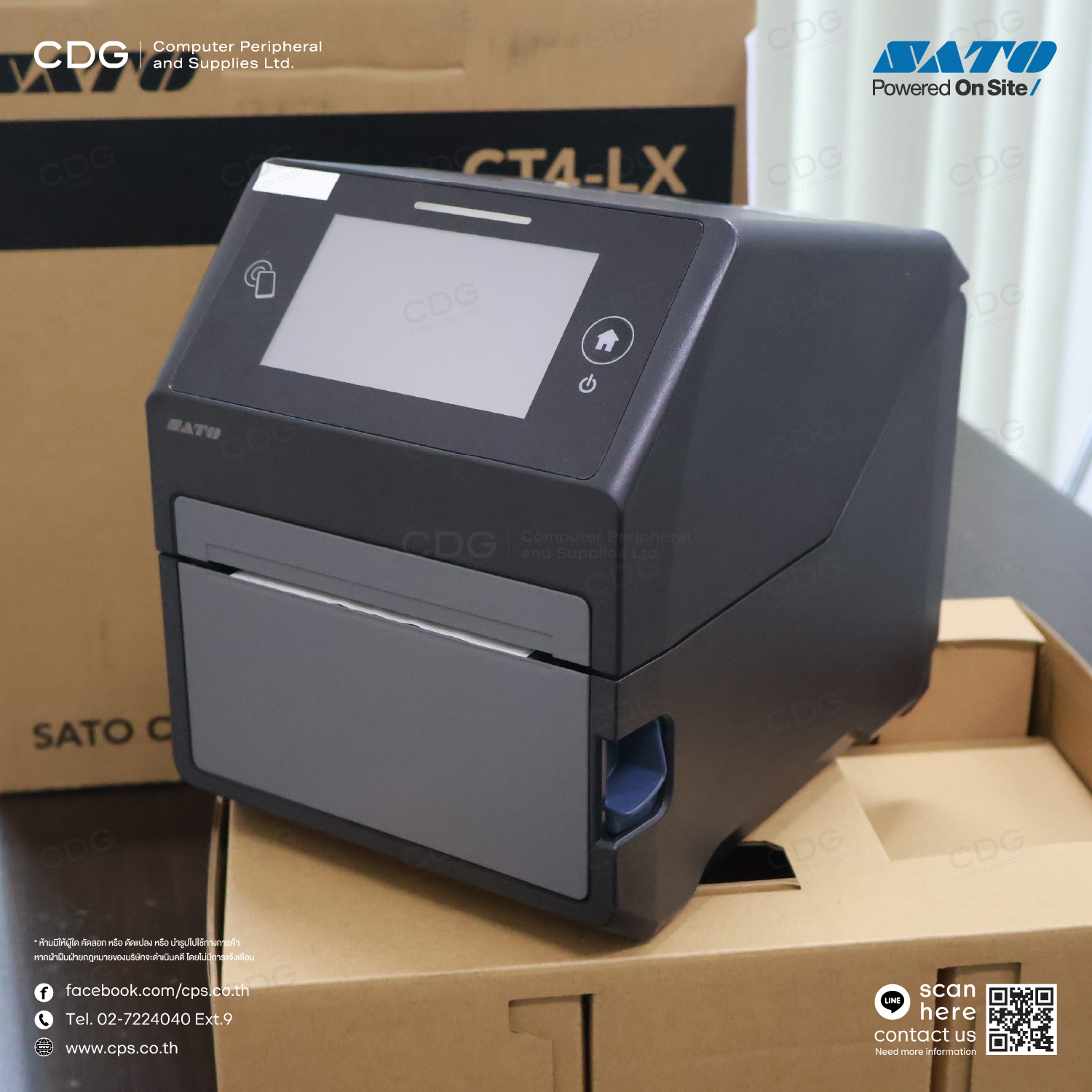 SATO CT4-LX 4-inch Desktop Thermal Printer