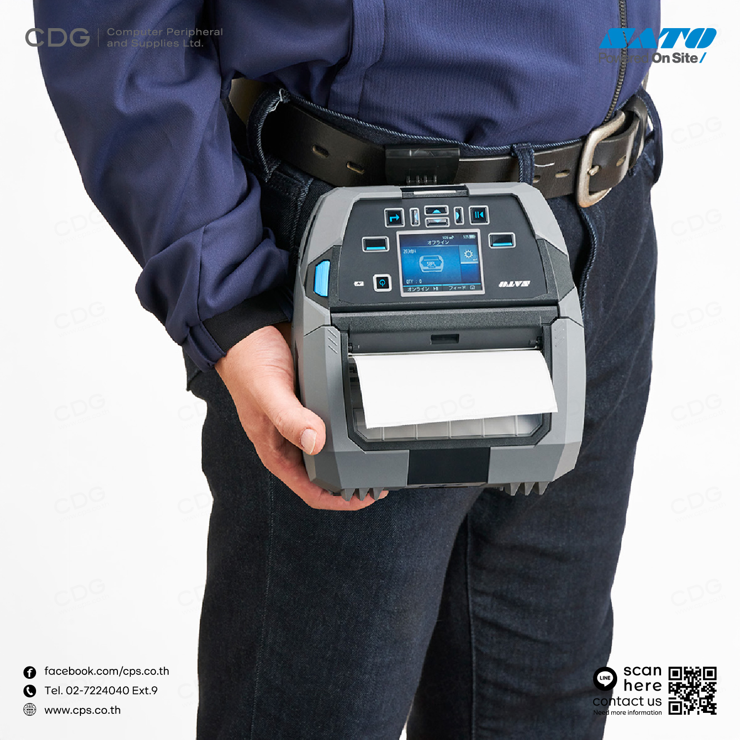 SATO PW4NX (4-Inch) Mobile Thermal Printer