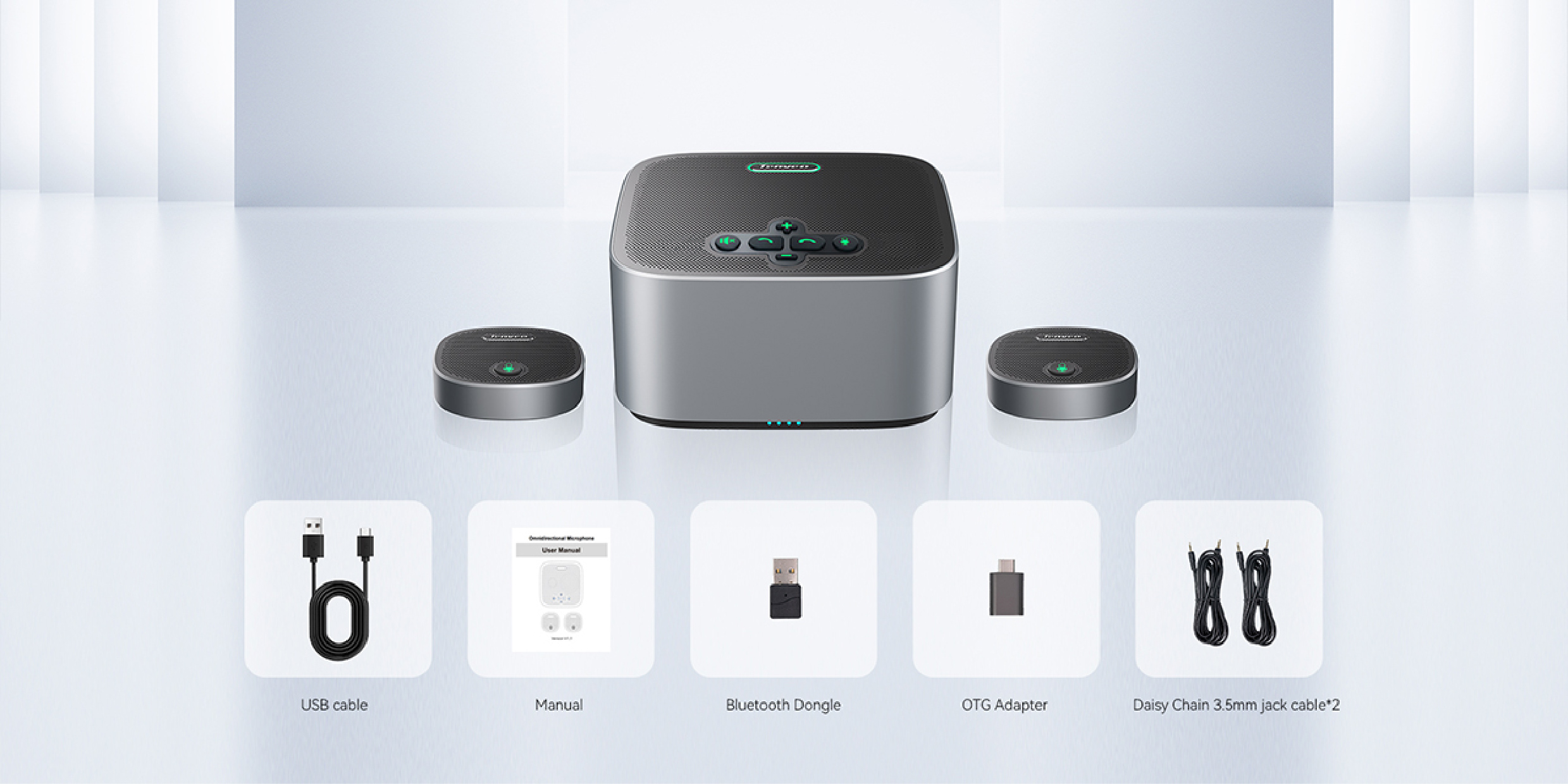 Tenveo TEVO-M6B-EX Wireless Conference Speakerphone