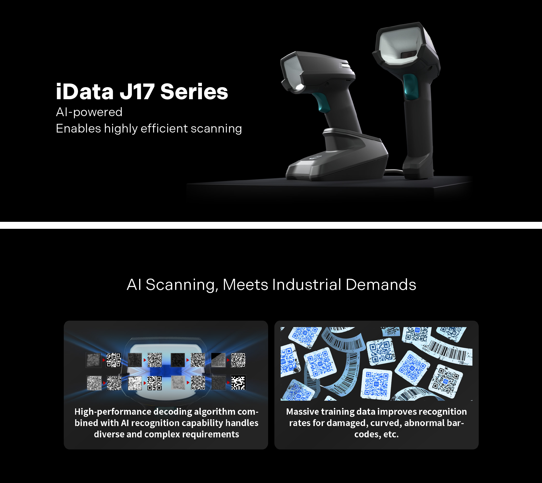 iData J17 Series New Generation High-Performance AI scanner