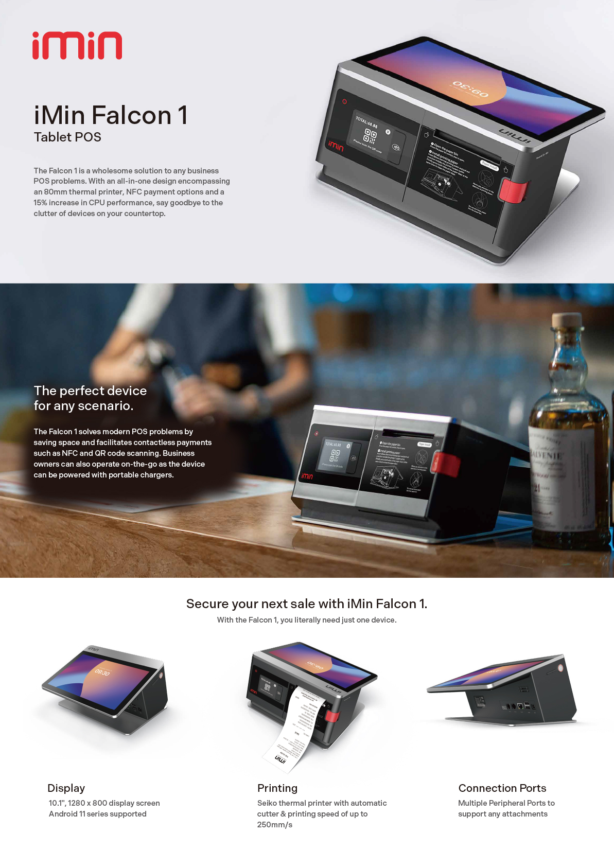 iMin Falcon 1 POS All In One (Point of Sale) iMin Falcon 1 POS All In One (Point of Sale)