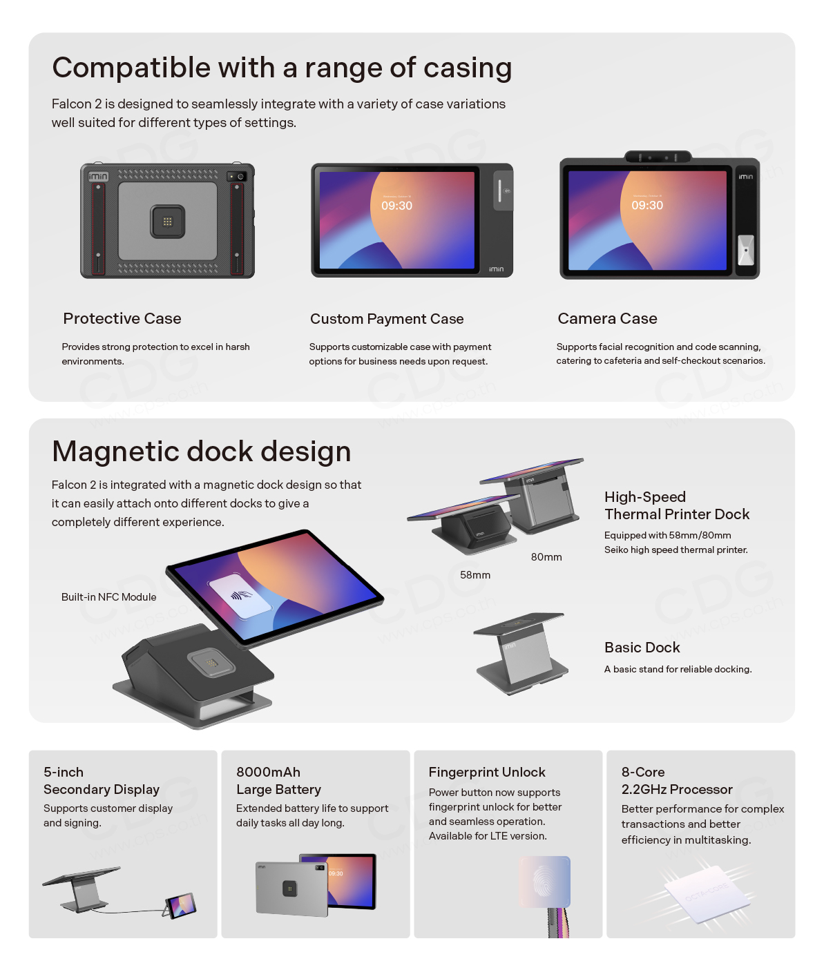 iMin Falcon 2 Tablet POS (Touch screen Display 10”)
