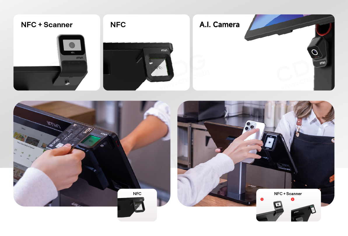 iMin Swan 2 Desktop POS All-in-One (Printer, Scale)