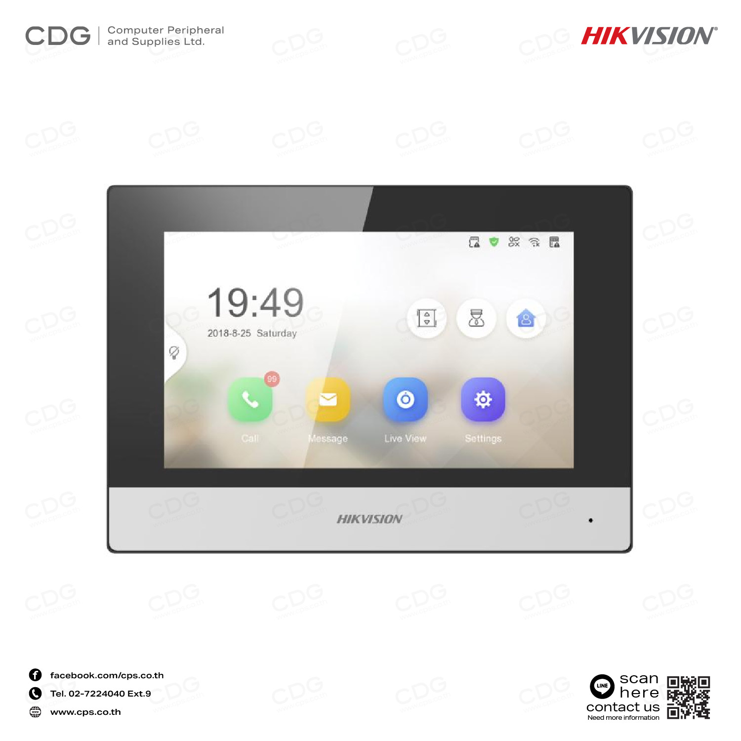 Hikvision Video Intercom DS-KH6320-TE1 (Indoor)