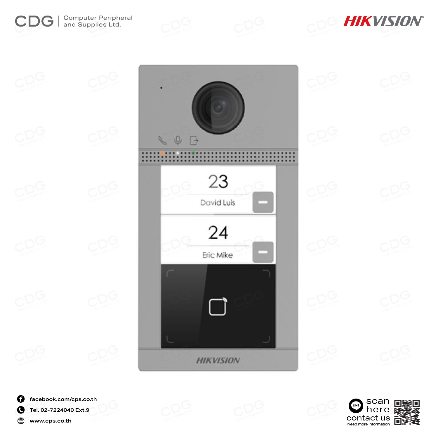 Hikvision Intercom DS-KV8213-WME1 (Outdoor)