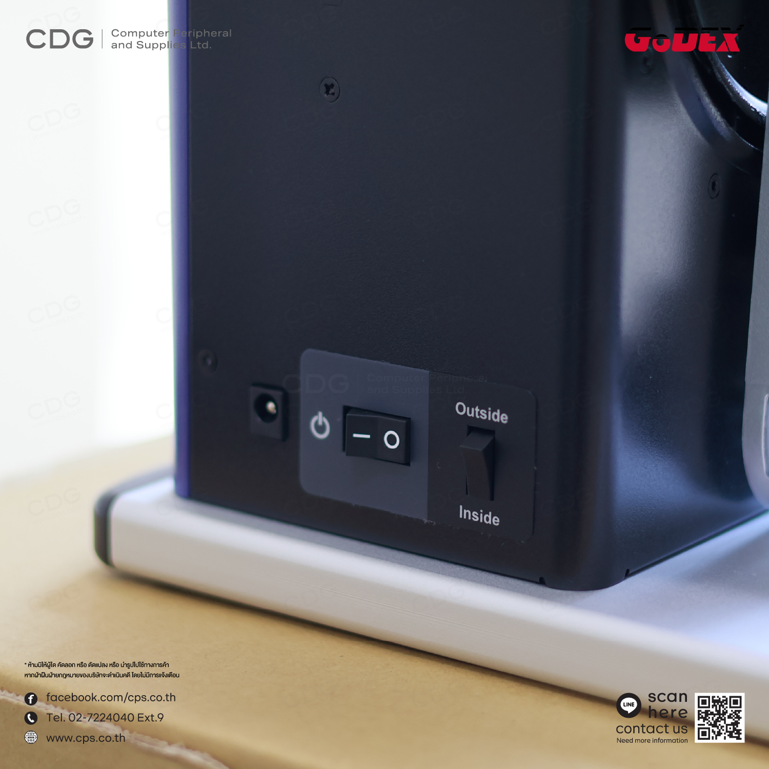 GoDEX T10, 4 inches Wide, Label Rewinder