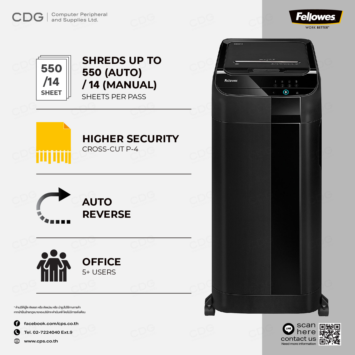 Fellowes AutoMax 550c Cross-Cut Document Shredder 