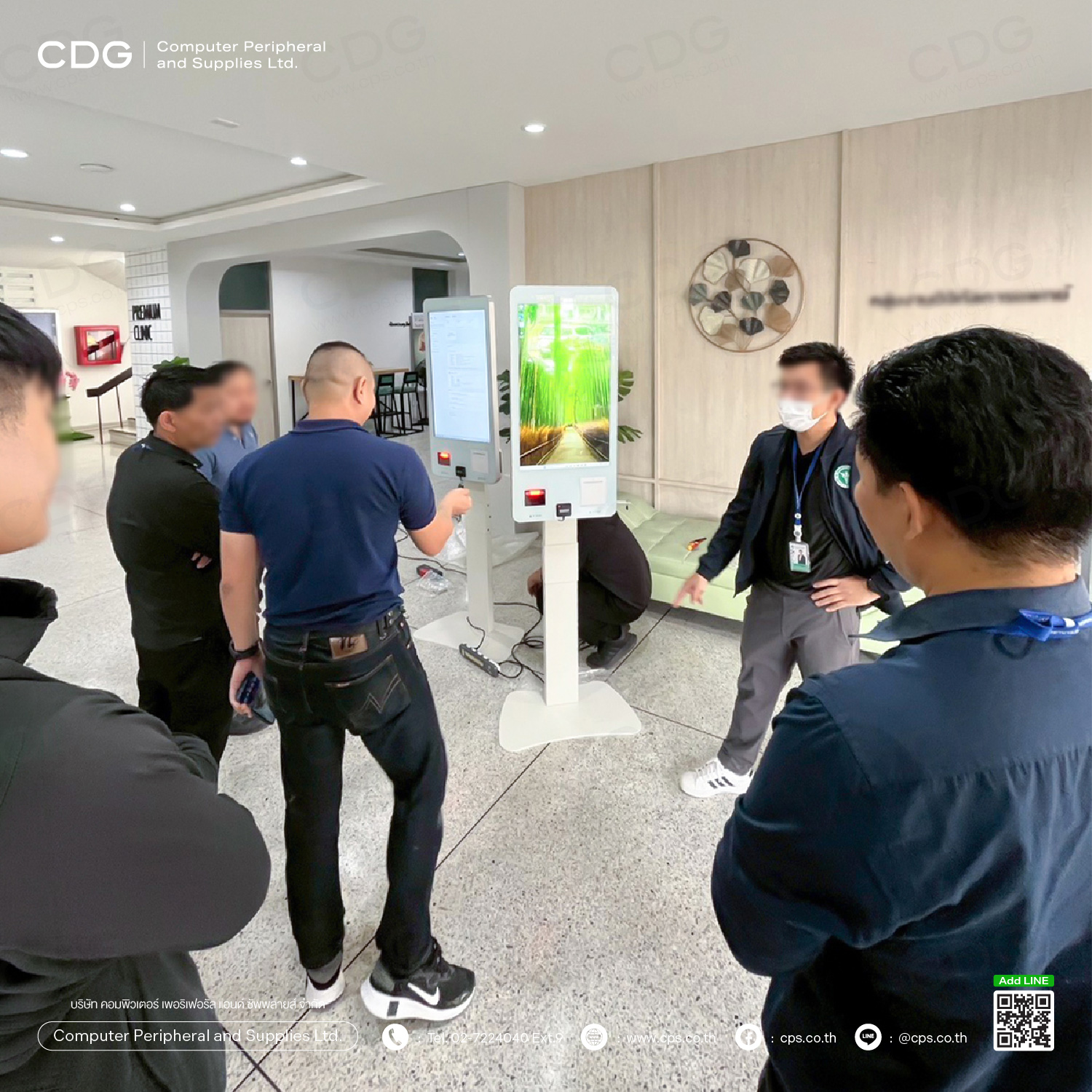 F32 Kiosk Self Service DB-Touch 32-inch. (Queue Ticket Kiosk)