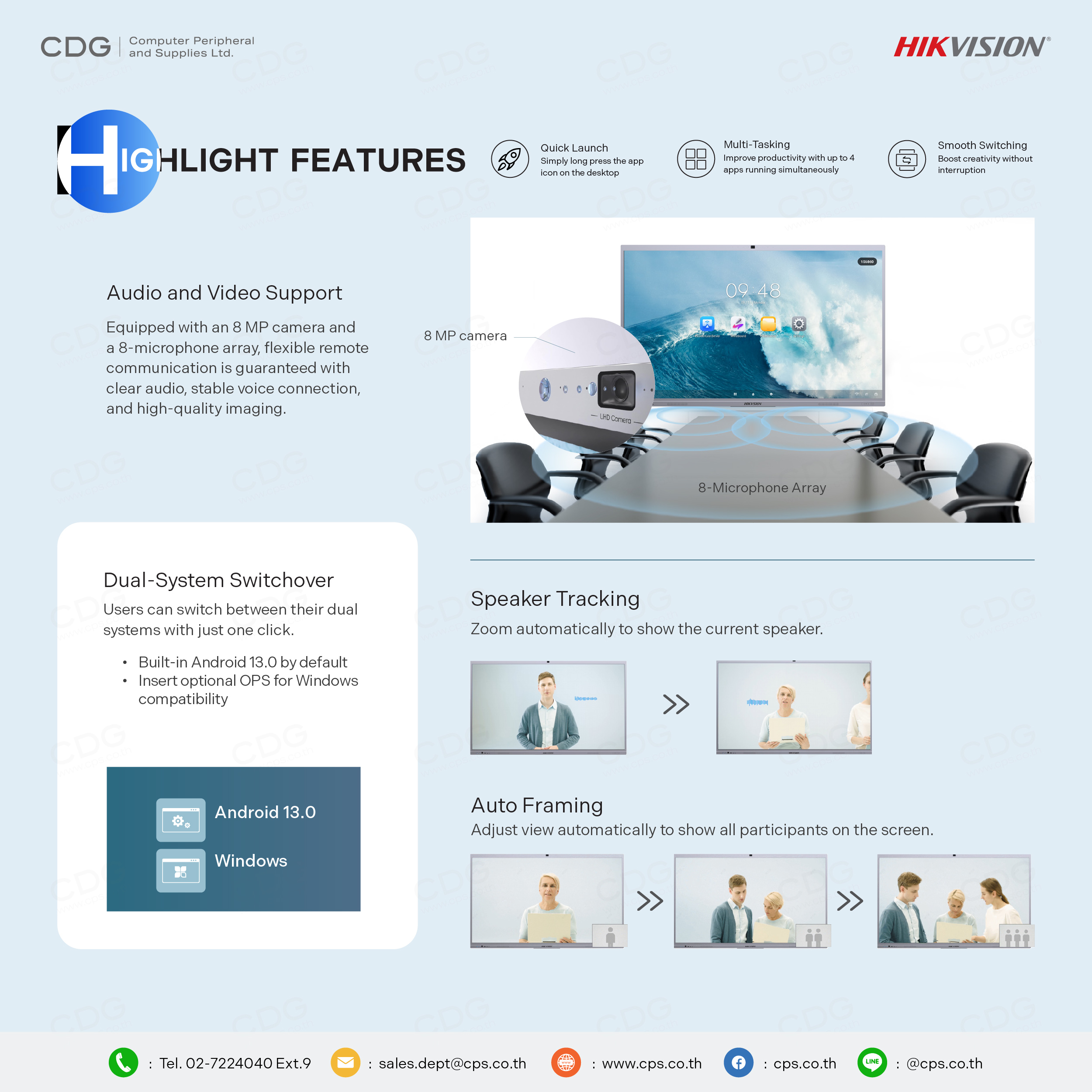 Hikvision Ultra Series Interactive Flat Panel Display UHD 4K