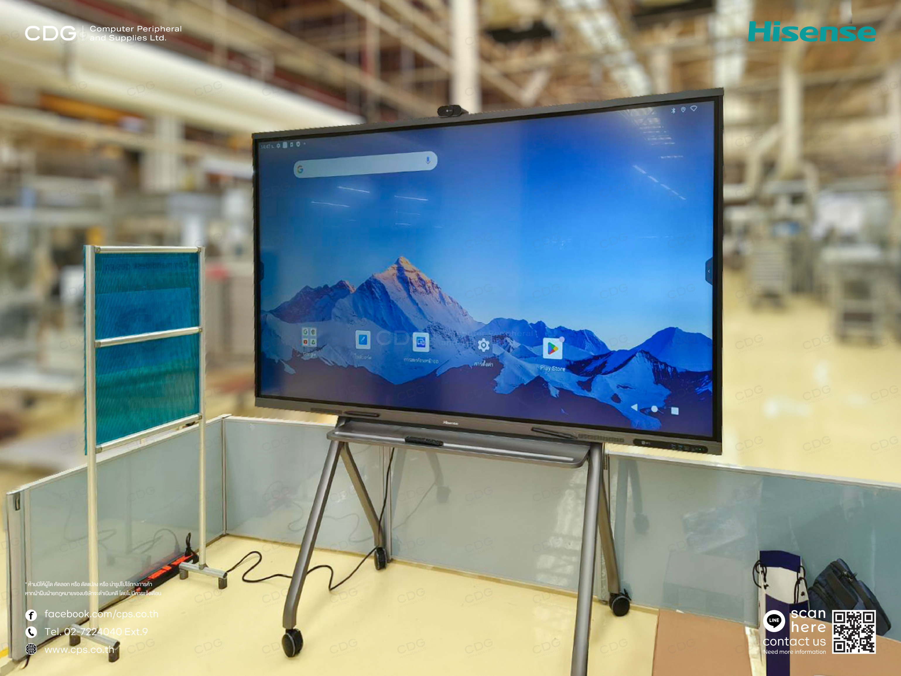 Hisense 86MR6DE GoBoard Live - Advanced Interactive Display with Integrated 4K Camera