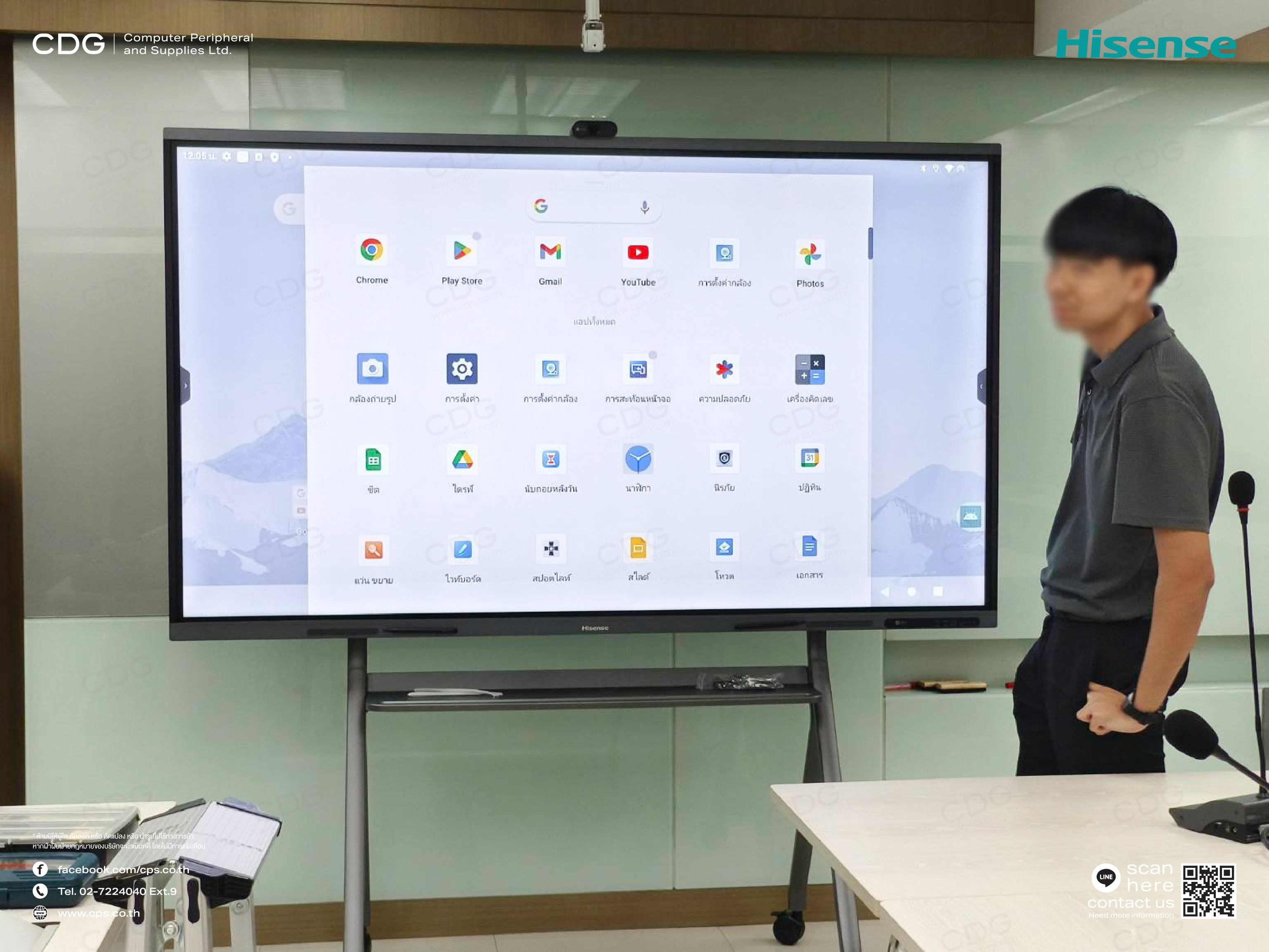 Hisense MR6DE GoBoard Live Interactive Display 4K Camera