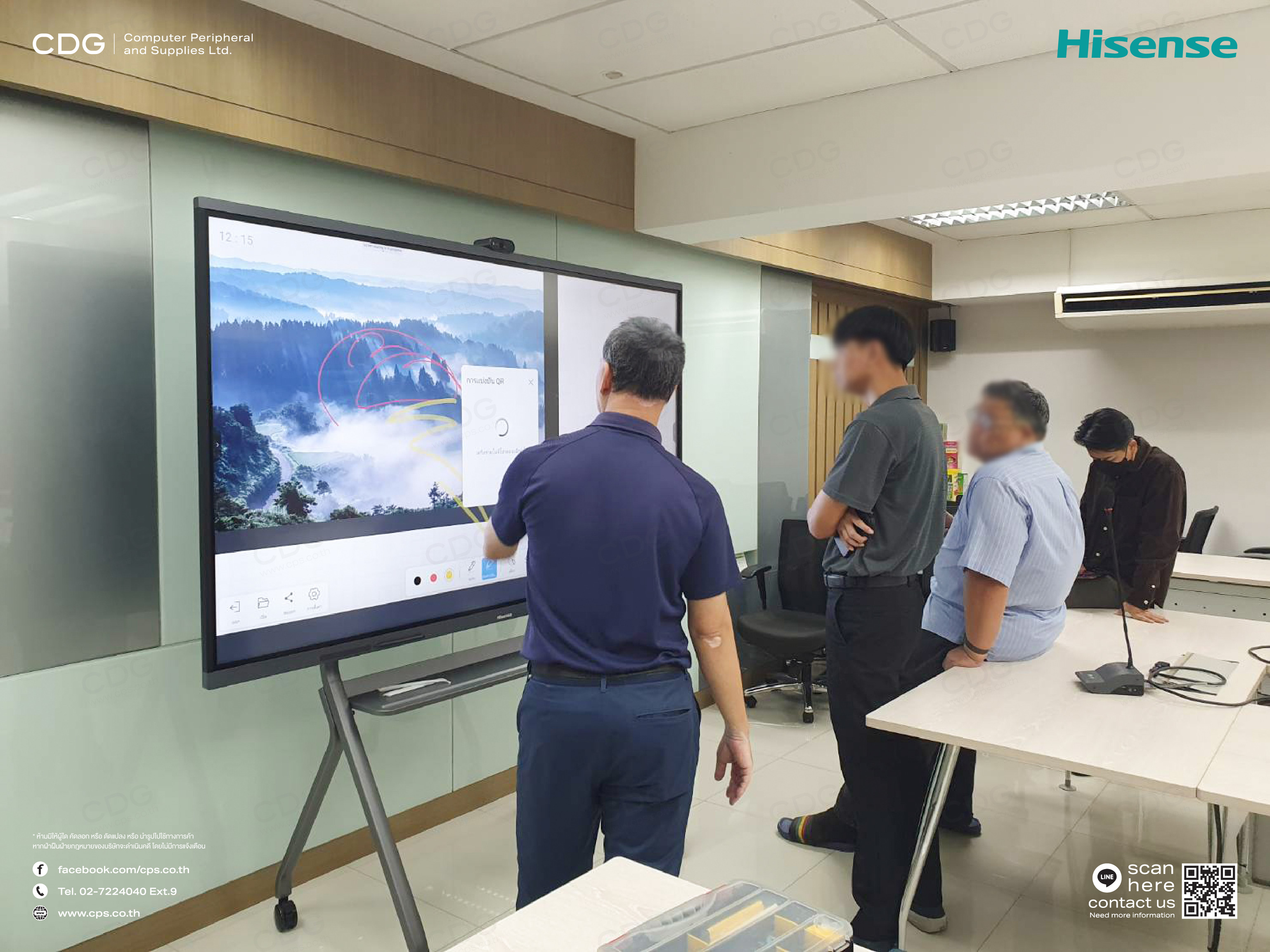 Hisense MR6DE GoBoard Live Interactive Display 4K Camera
