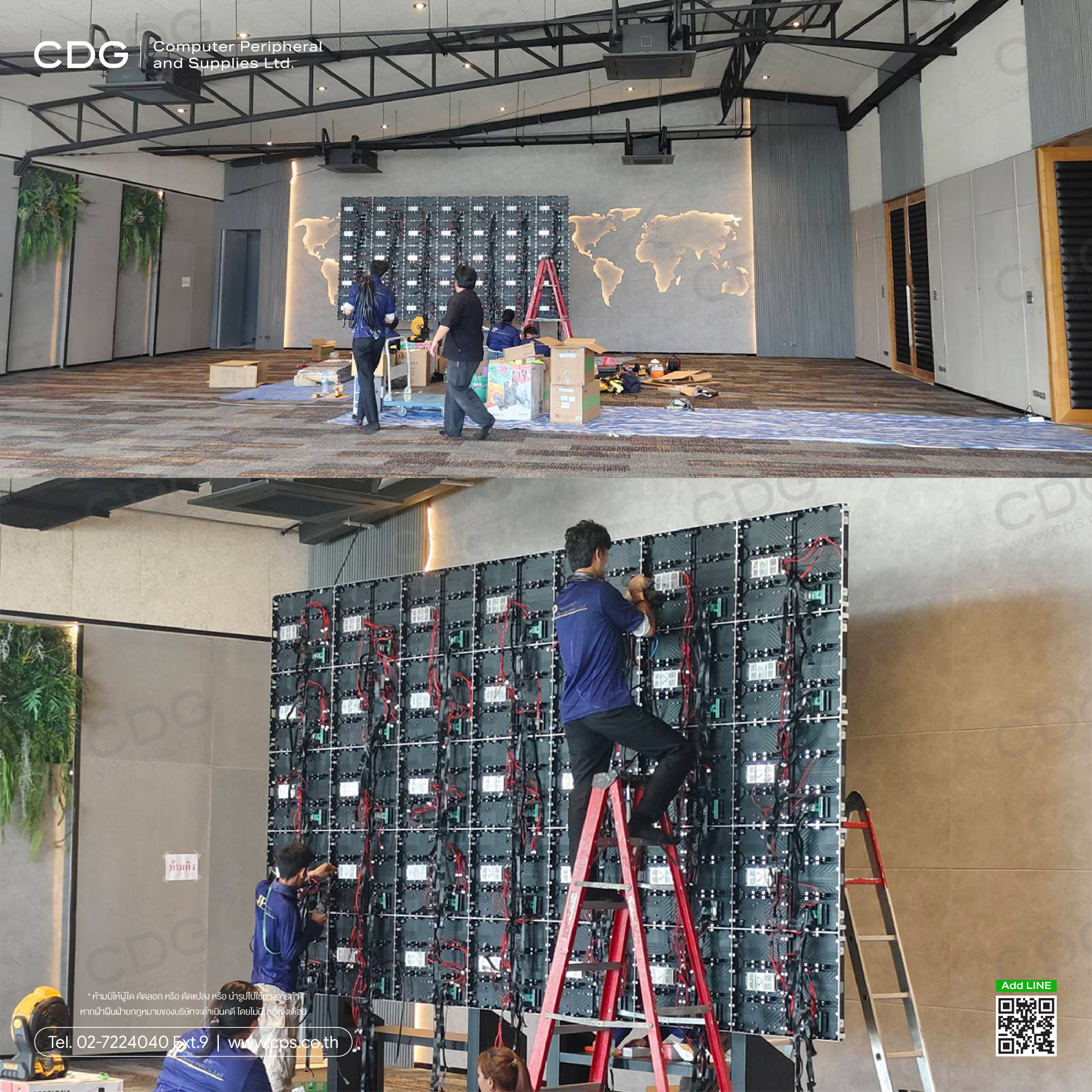 LED Wall All-in-One Display (Indoor) แบบมีล้อเคลื่อนที่ LED Wall All-in-One Display (Indoor) แบบมีล้อเคลื่อนที่