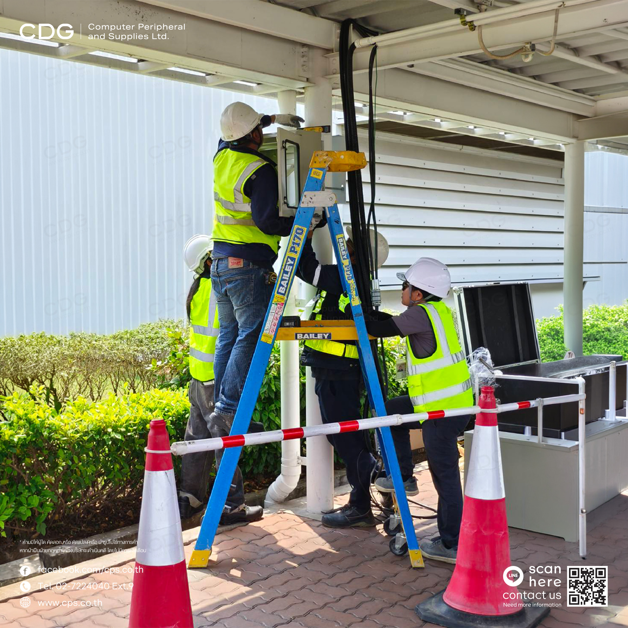 LED Wall Outdoor P2.5 210-inch. Safety Board (จอหน้าหลัง)