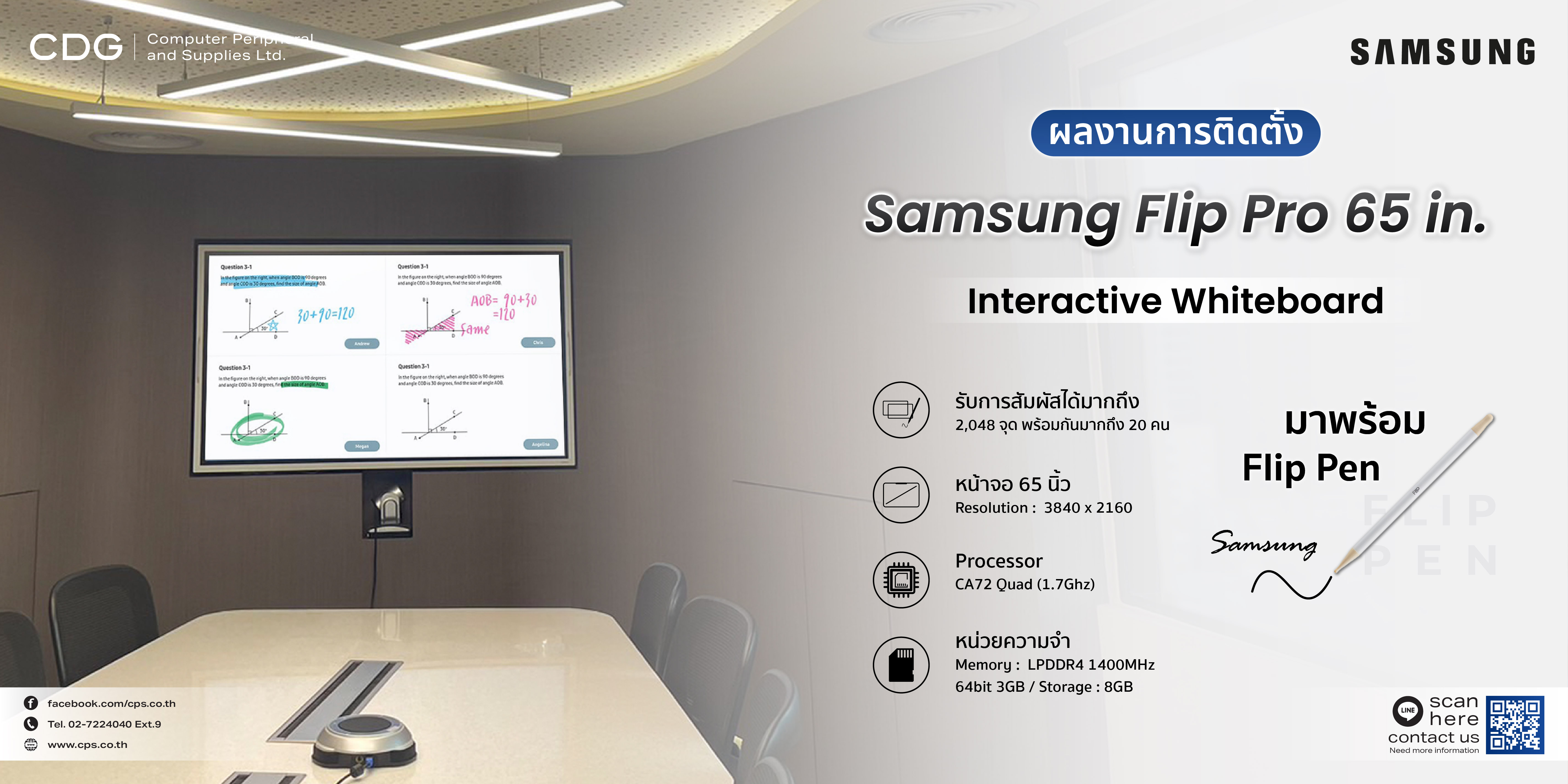 Samsung WM65B Interactive Signage (Flip Pro) WMB