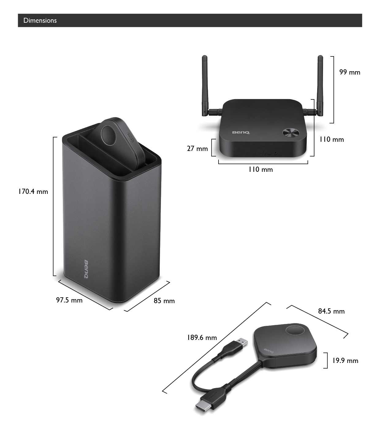 Wireless Solution BenQ InstaShow WDC10 Conference System