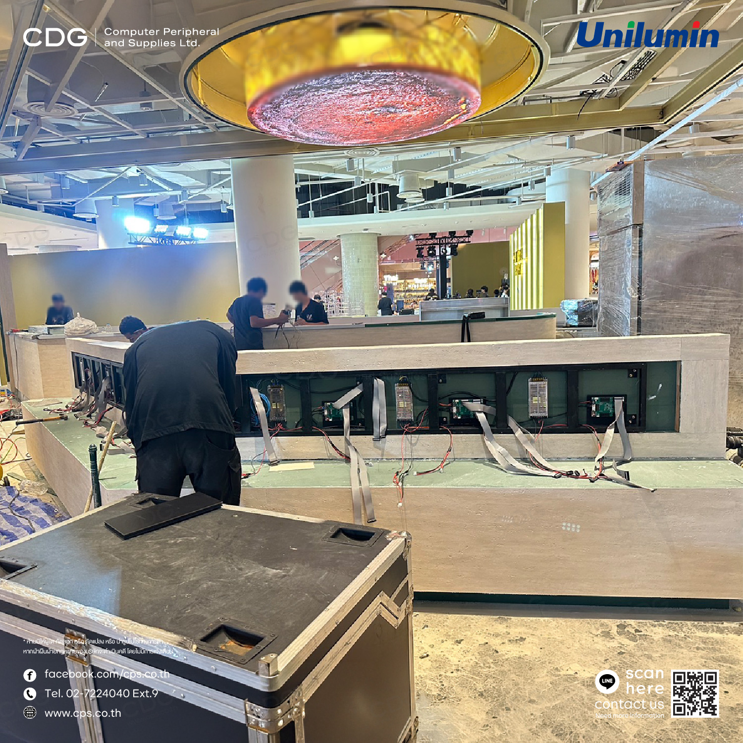 Unilumin รุ่น U-Natural Texture Screen (UMini W) Pixel Pitch 1.5 mm. LED Indoor (ลายหินอ่อน)