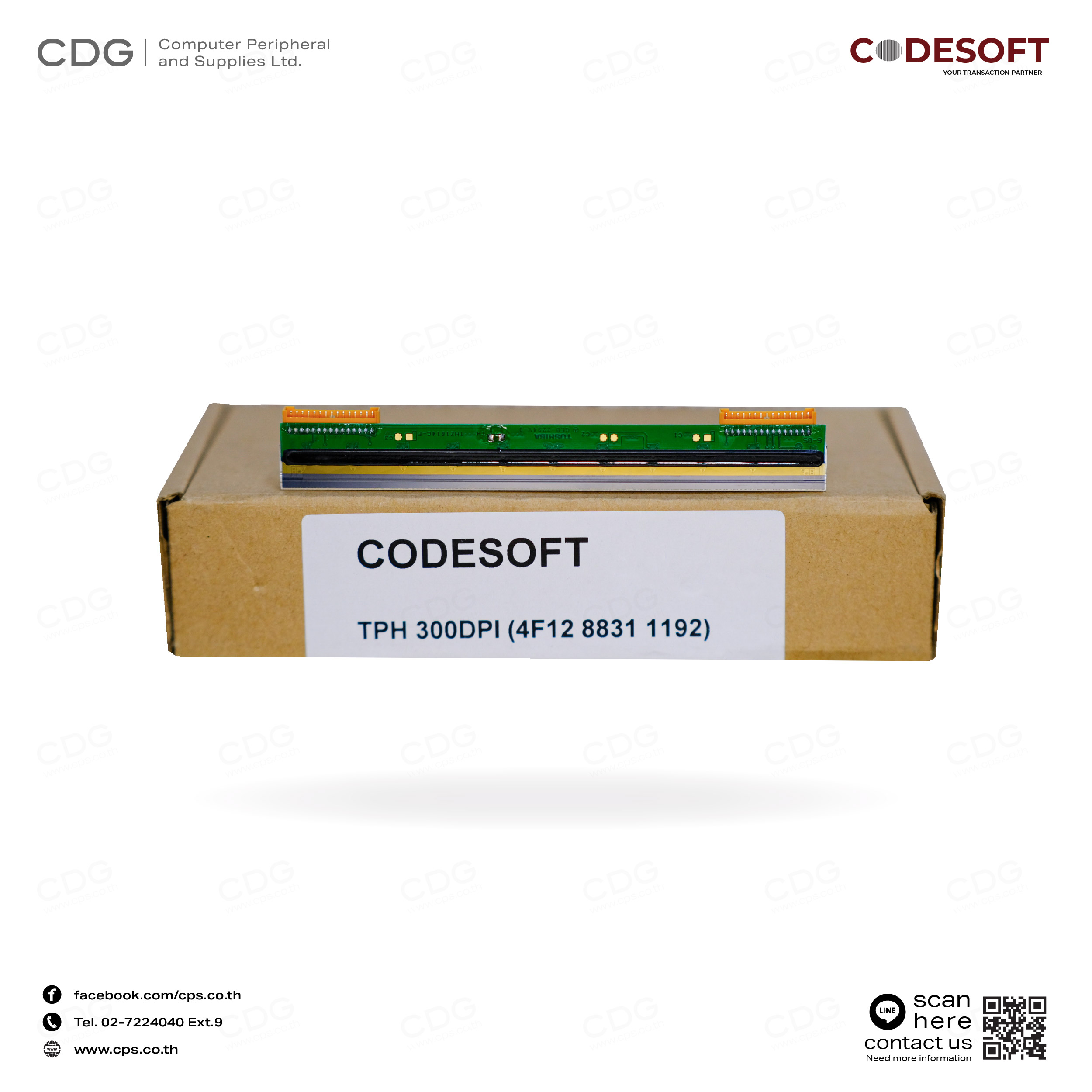 Print Head Codesoft Model 4e/4i TPH (300DPI)