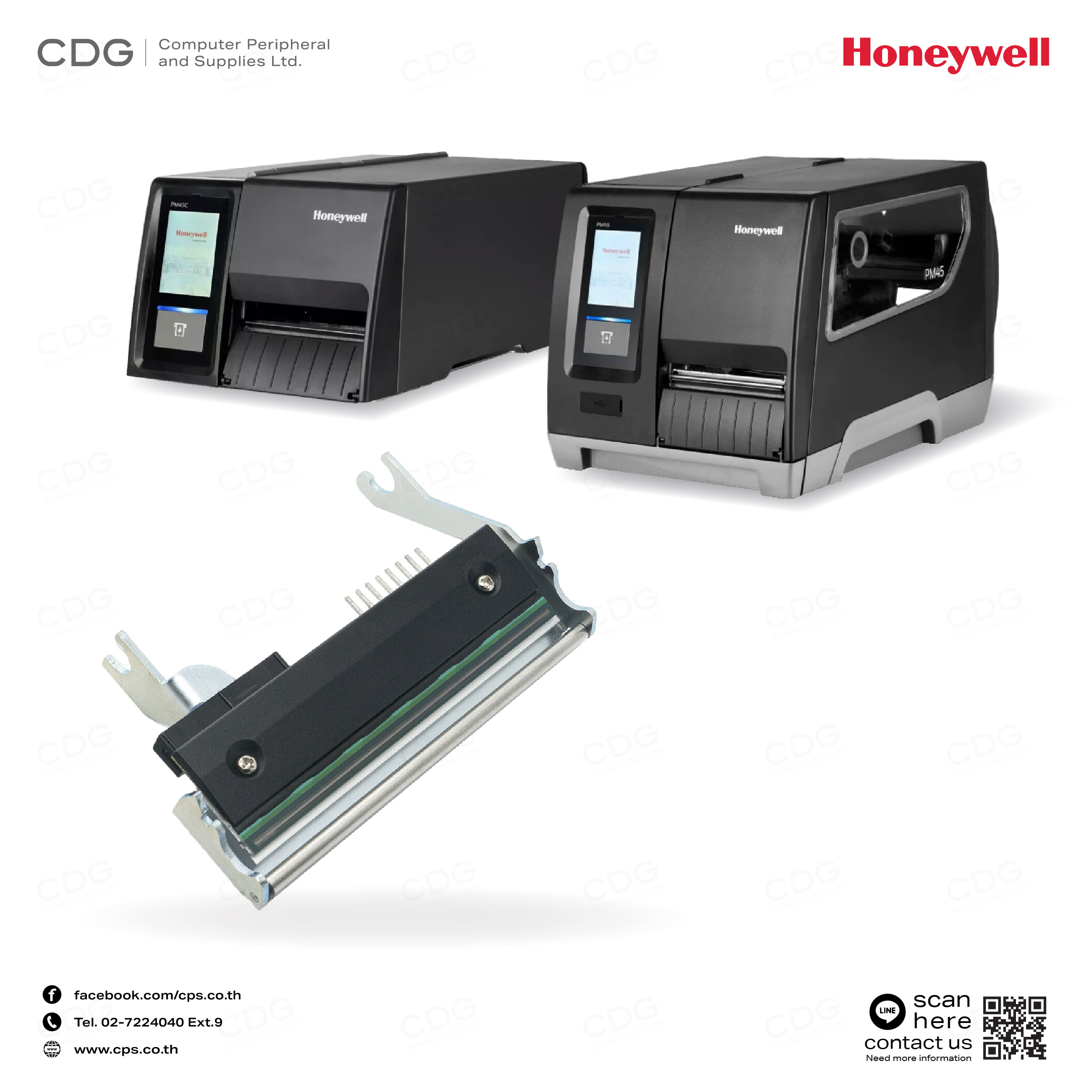 Print Head Honeywell  PM45 / PM45C (203DPI/300DPI) 4 inches