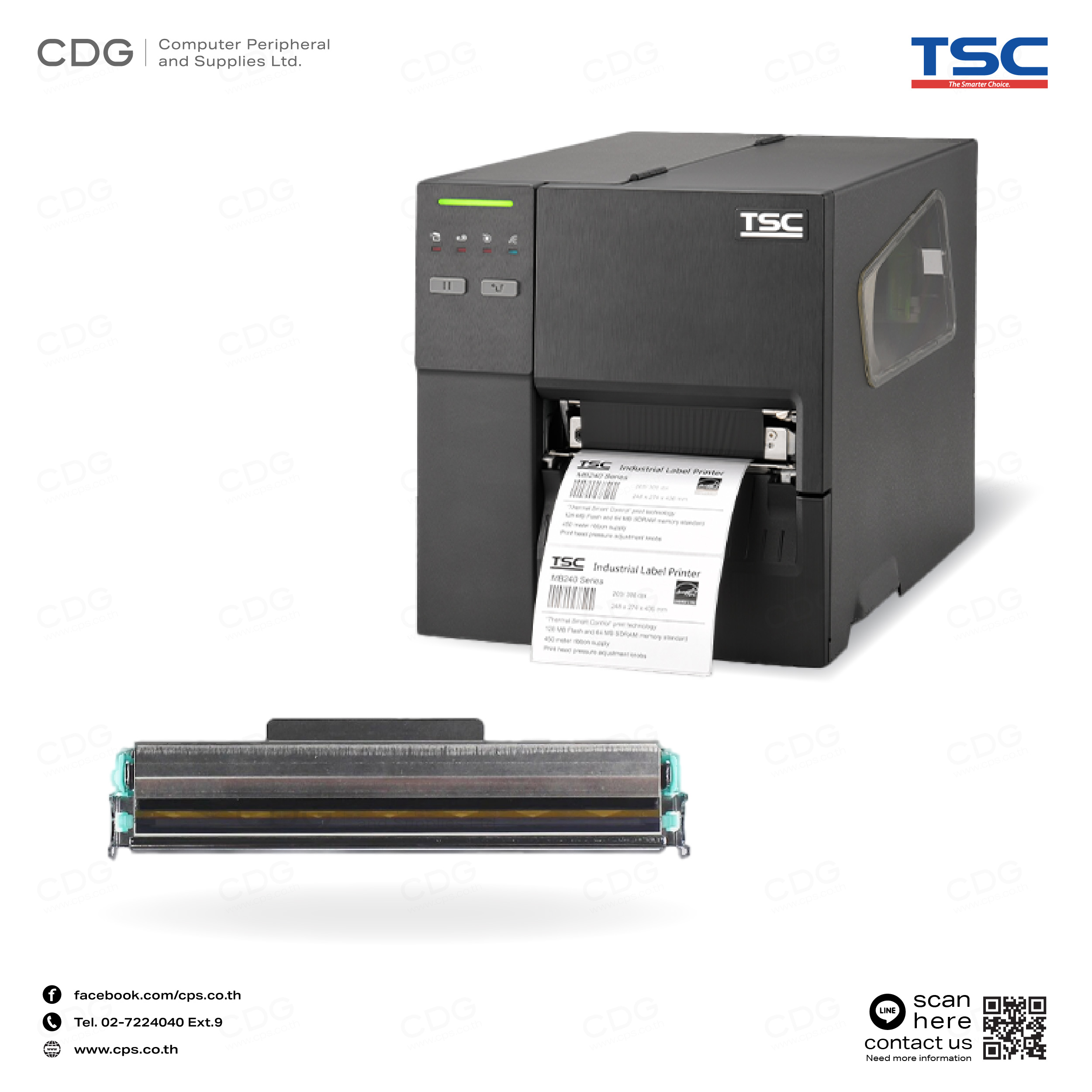 หัวพิมพ์ TSC MB Series (203DPI/300DPI)