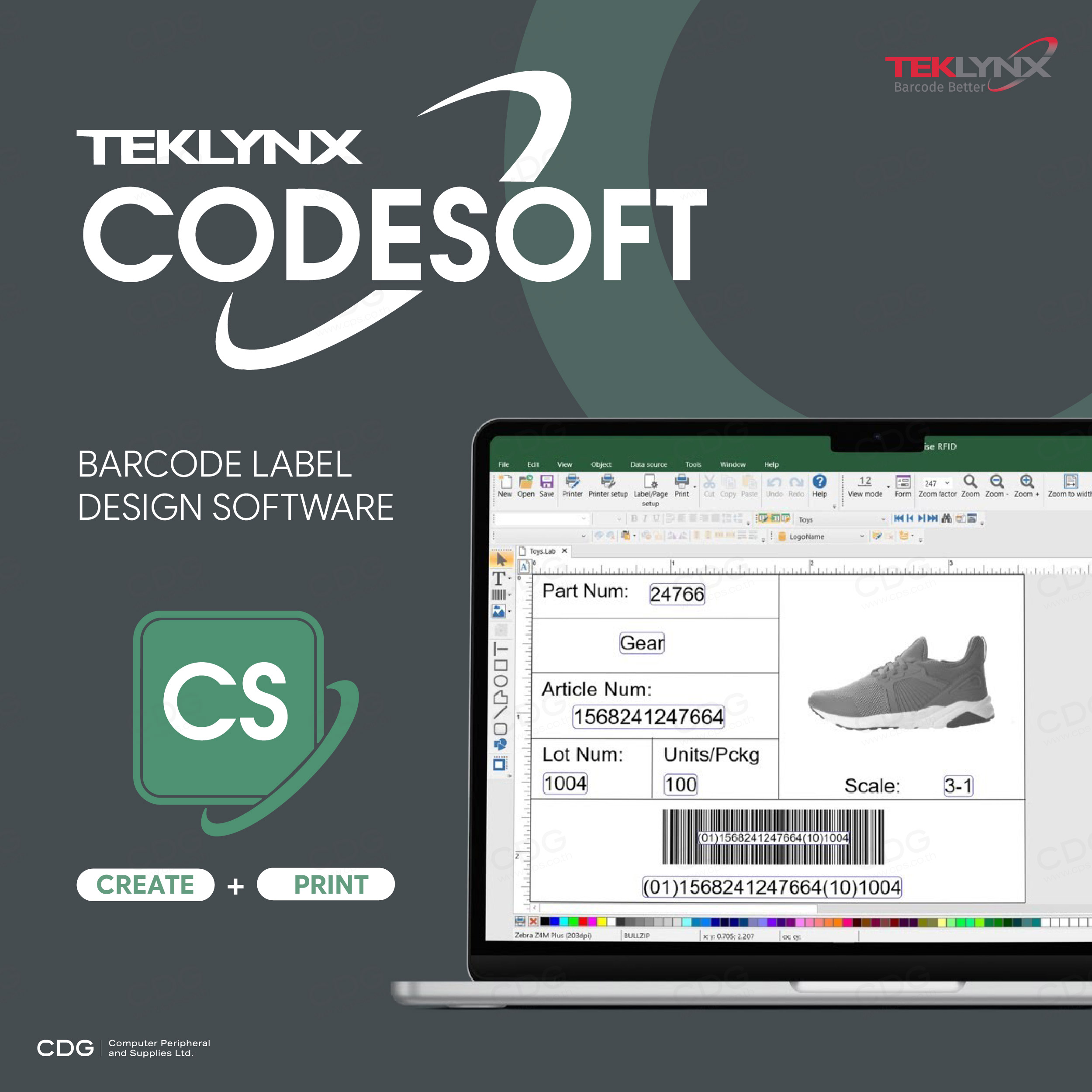 TEKLYNX CODESOFT Label Design Software Solution