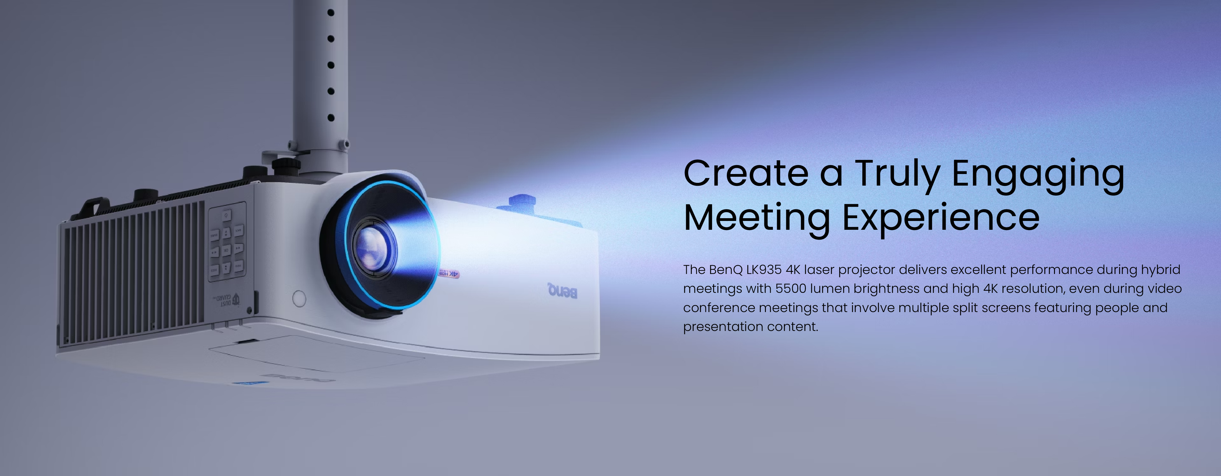 BenQ LK935 | 5500 Lumen 4K Laser Conference Room Projector BenQ LK935 | 5500 Lumen 4K Laser Conference Room Projector