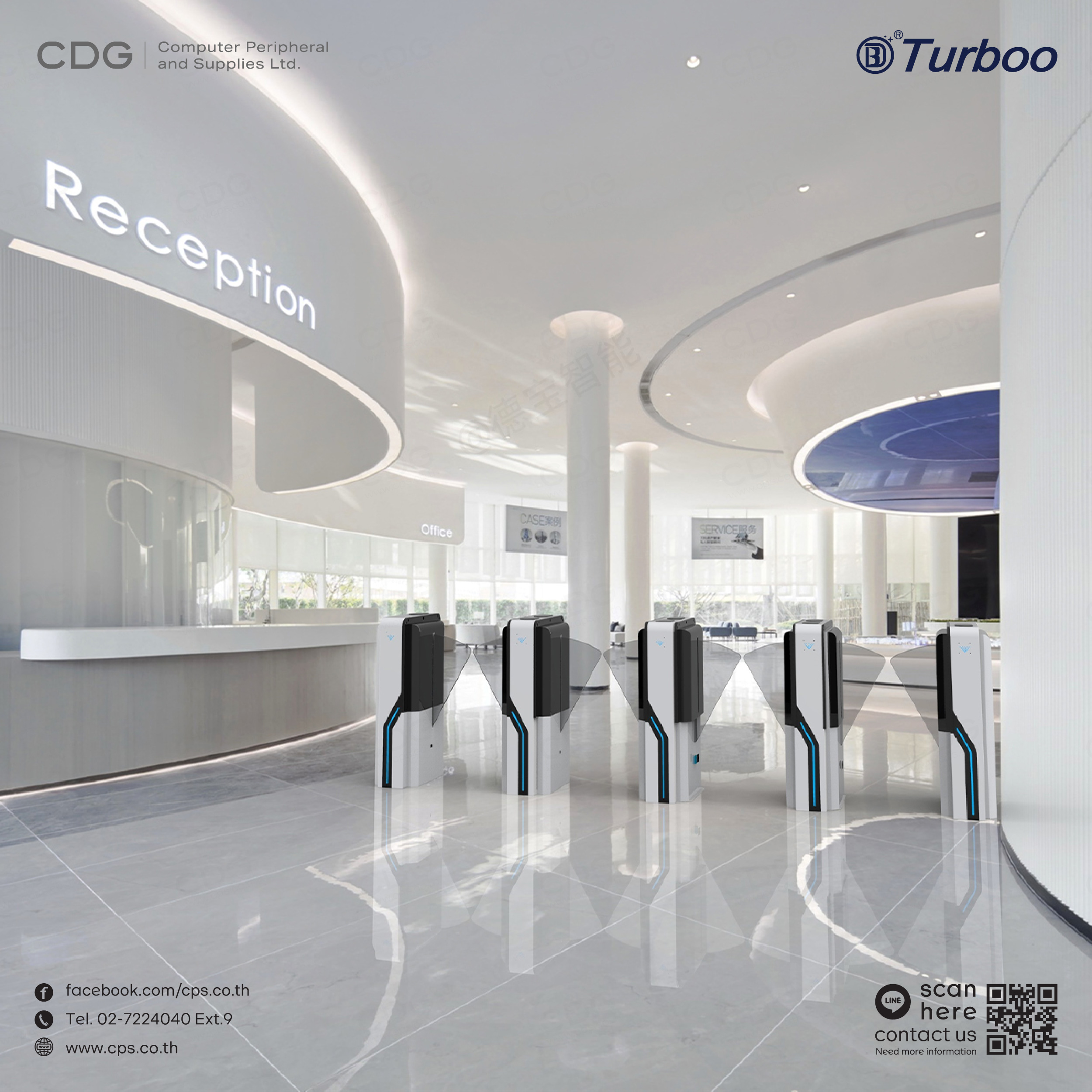 Flap Barrier Gate Turnstile Model EF2213 