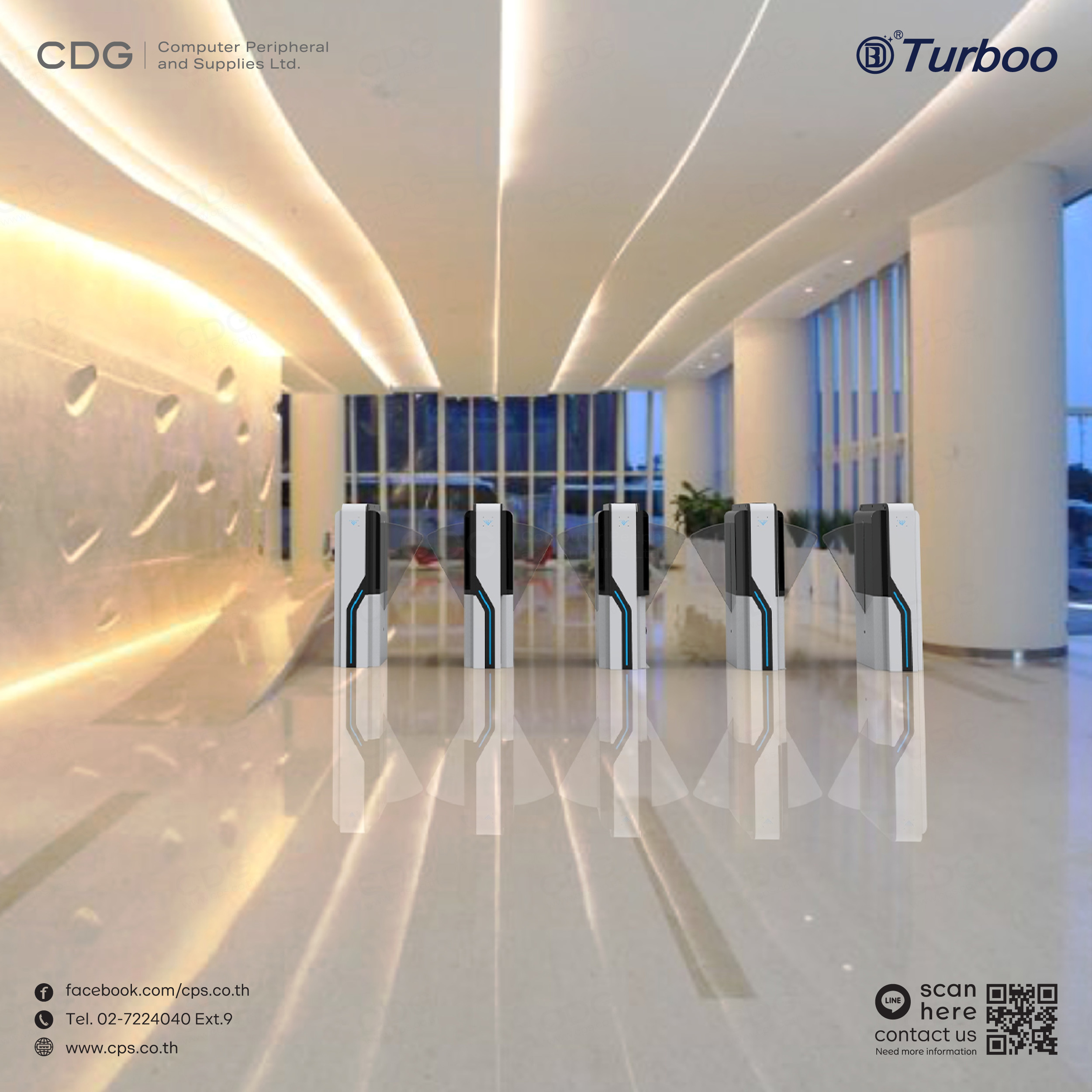 Flap Barrier Gate Turnstile Model EF2213