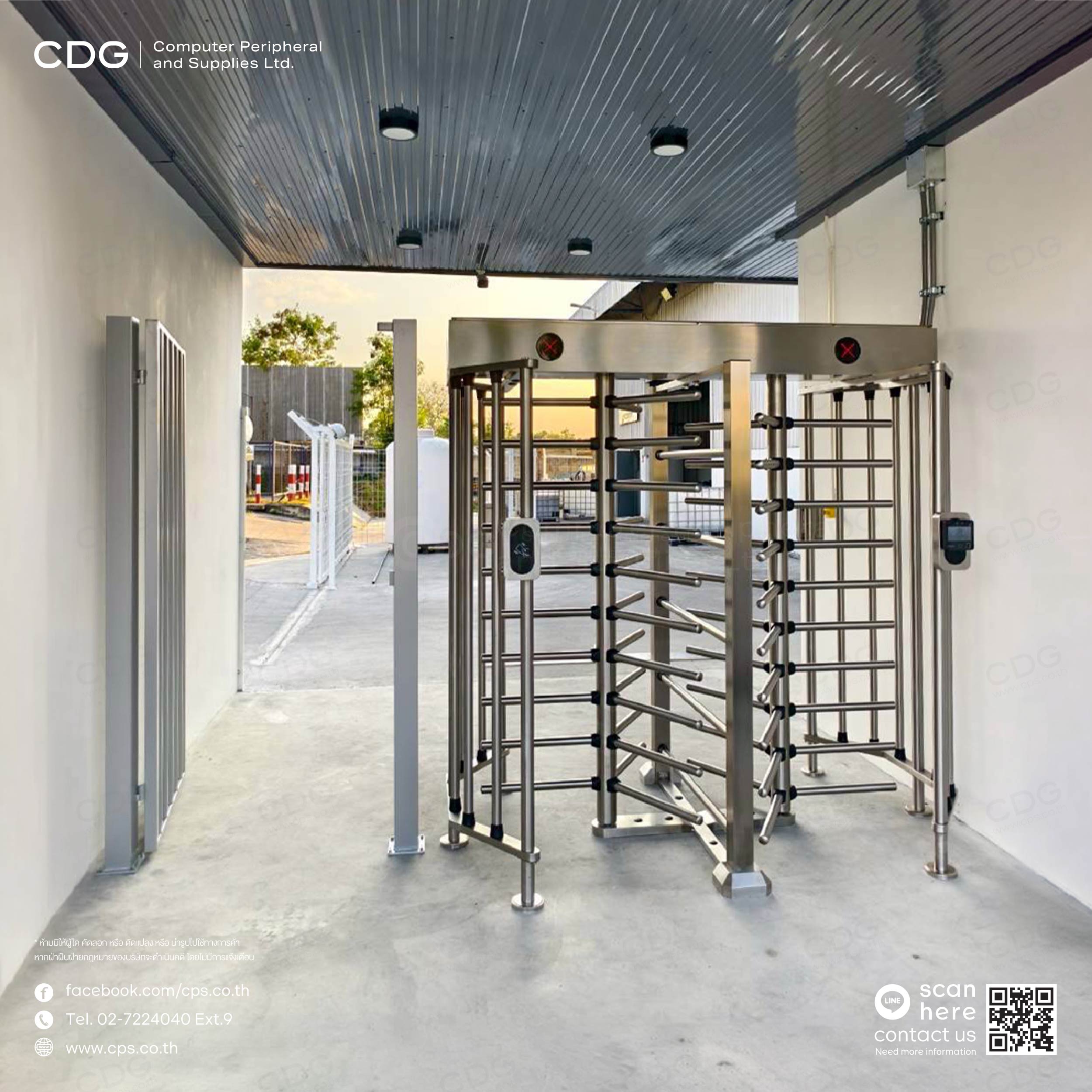 Full Height Gate Turnstile G537-2 Semi-Automatic Full Height Gate Turnstile G537-2 Semi-Automatic