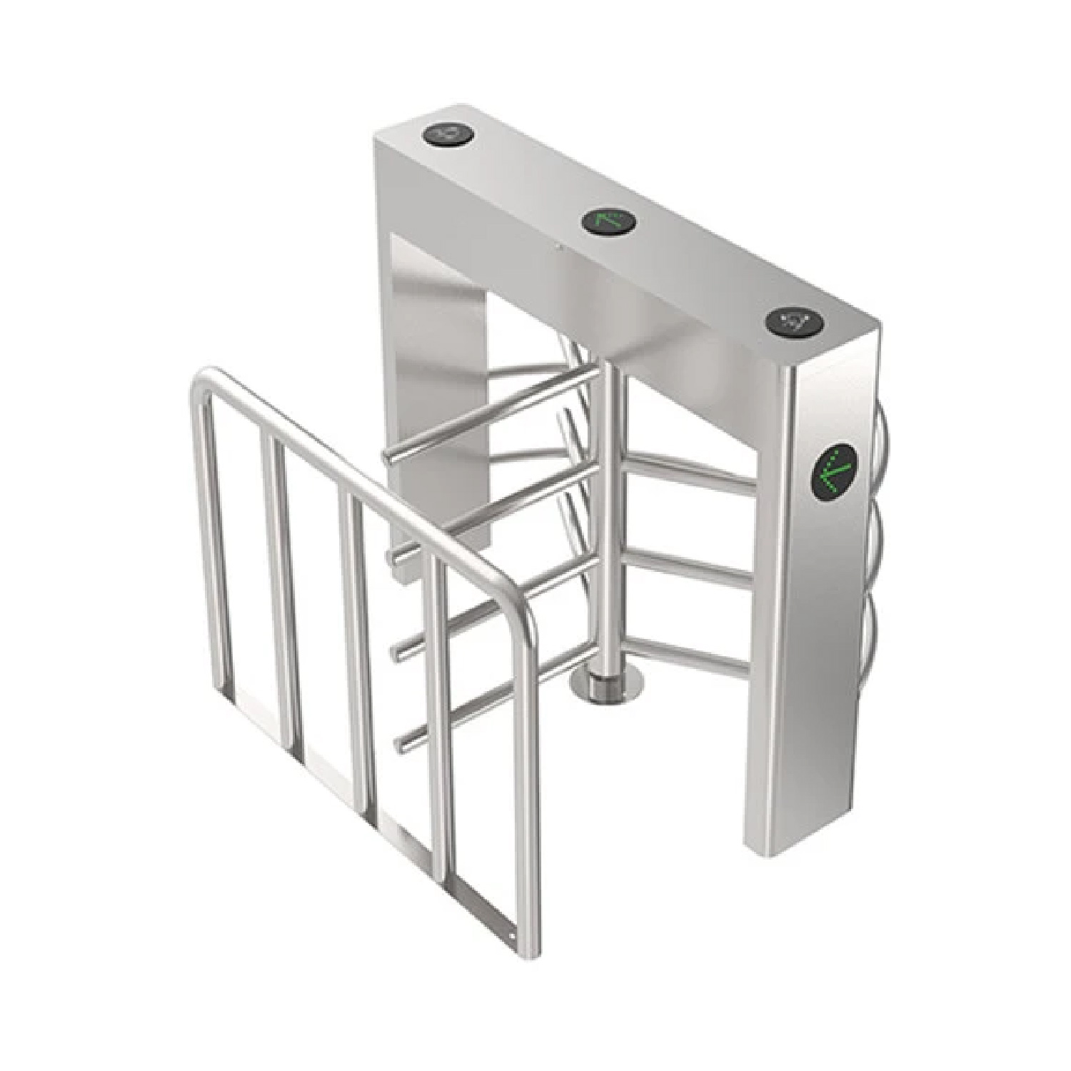 Half Height G532 U-Bar Stainless Turnstile (Access Control)