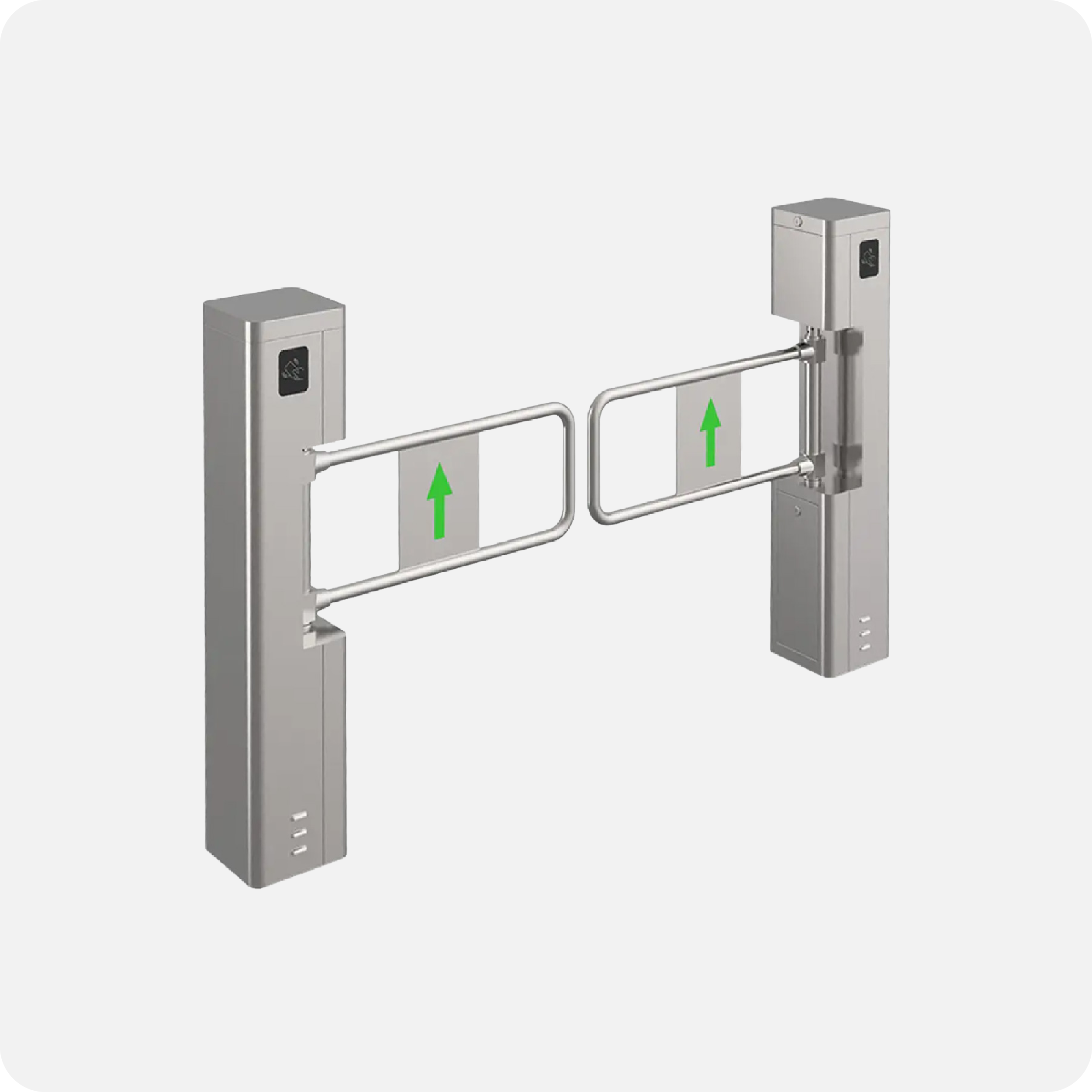 ประตูสแตนเลส แบบบานสวิง (Stainless Steel Swing Gate)