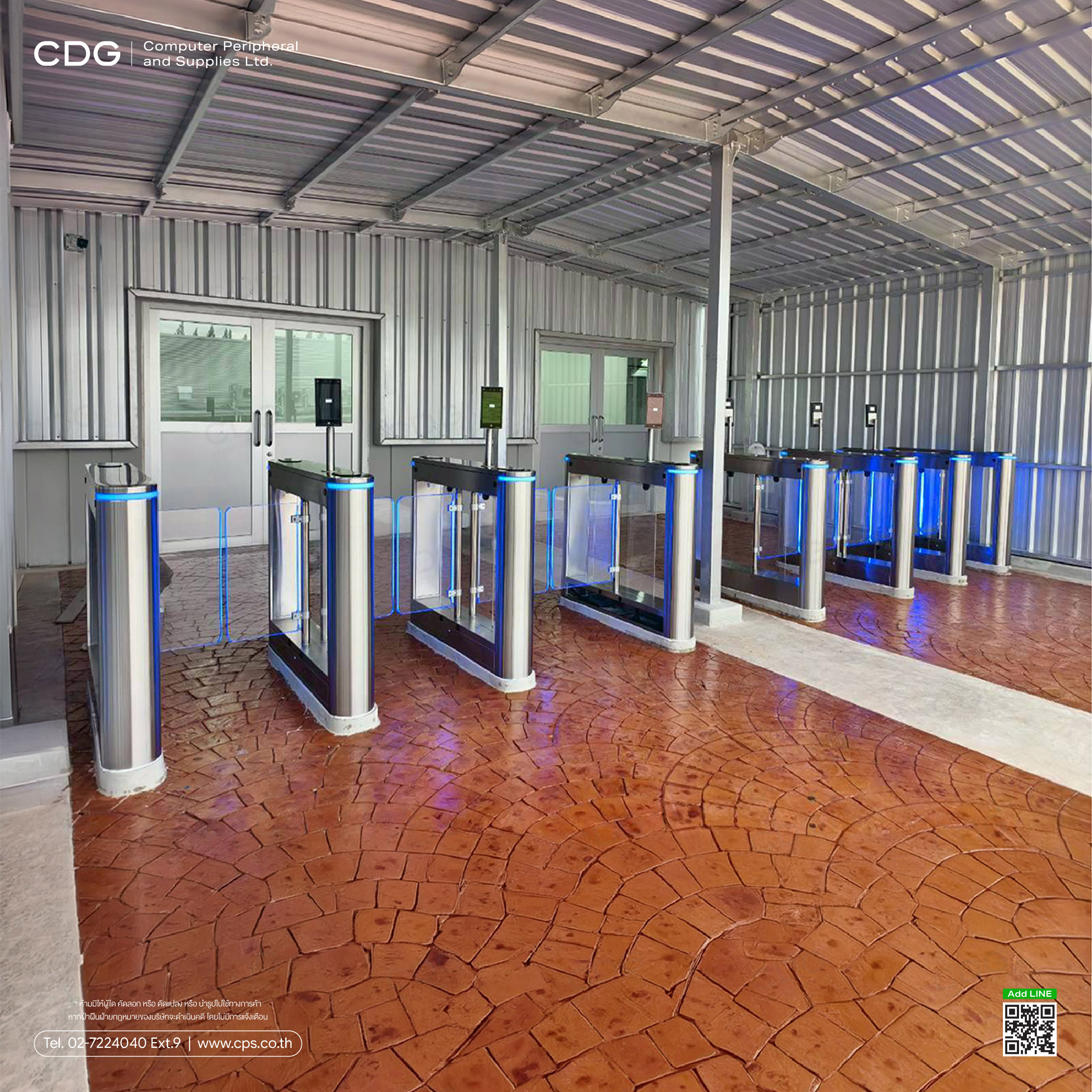 Swing Gate ES3012 (Entrance Speed Gate) Acrylic arm