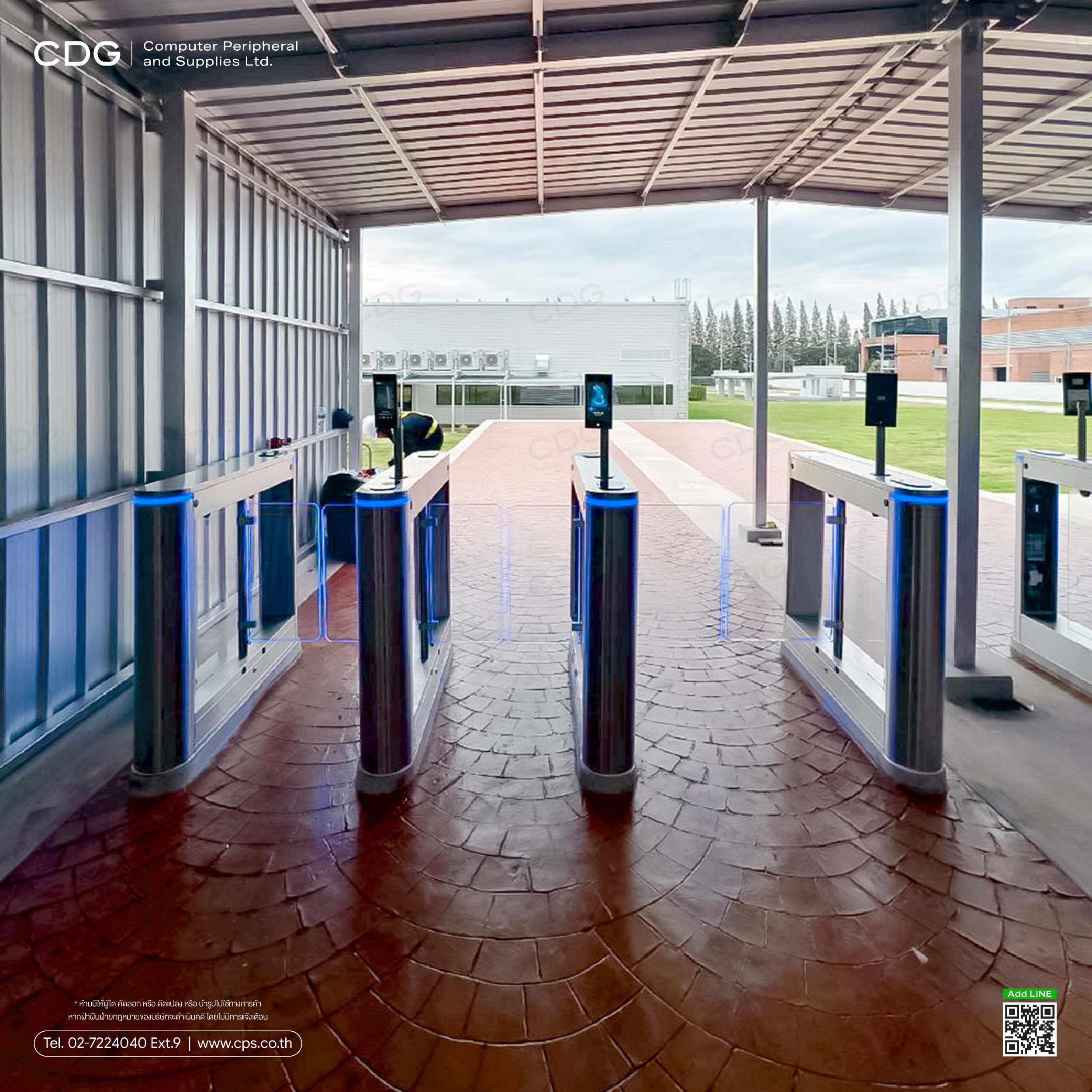 Swing Gate ES3012 (Entrance Speed Gate) Acrylic arm