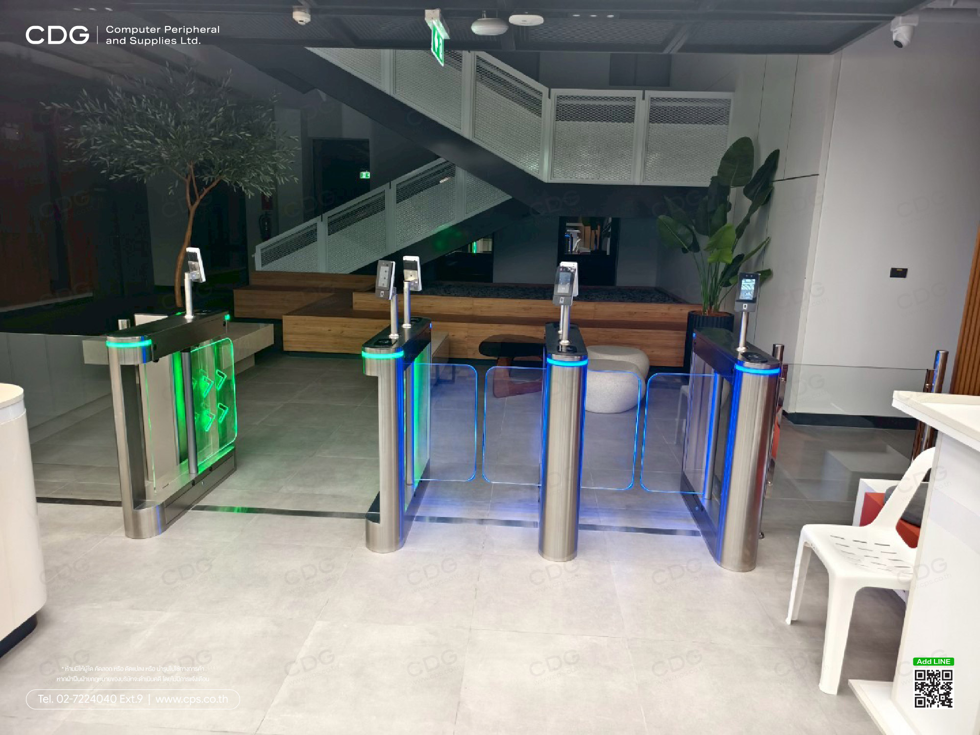Entrance Speed Gate Swing Turnstile Barrier Model ES3012
