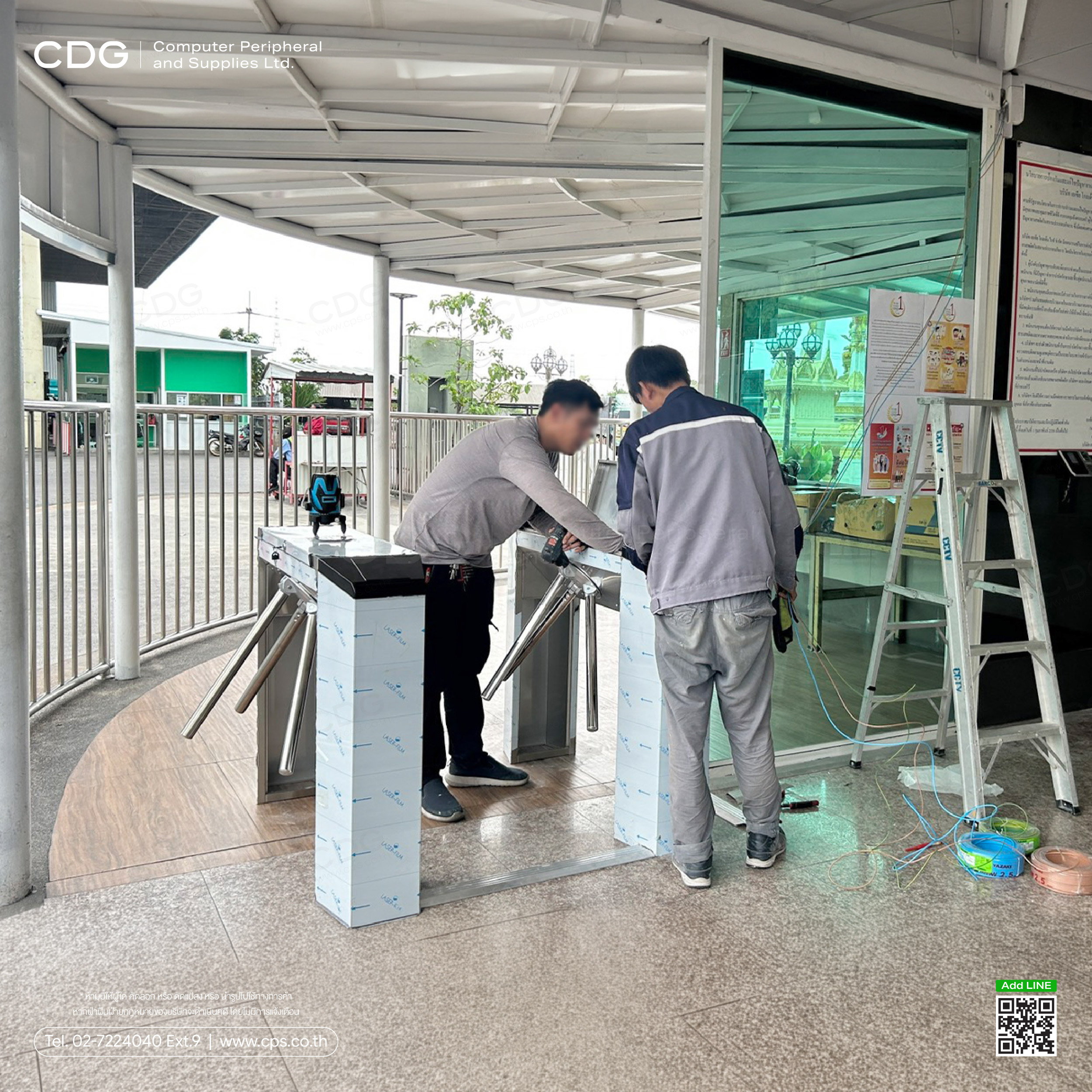 ประตูหมุนสามขา Tripod Turnstile Gate E142S Semi Auto Access Control ประตูหมุนสามขา Tripod Turnstile Gate E142S Semi Auto Access Control
