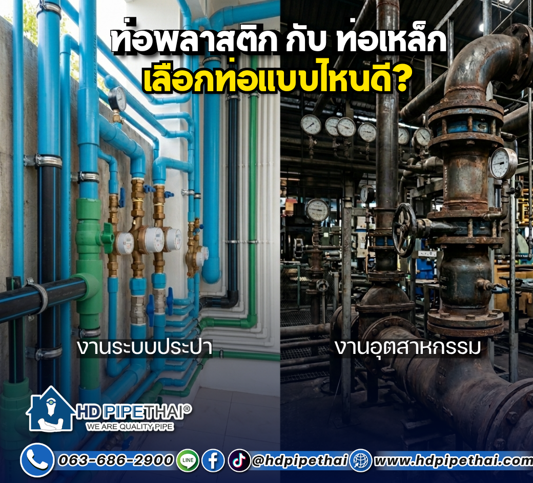 เปรียบเทียบความแตกต่างระหว่างท่อเหล็ก และ ท่อ PVC เปรียบเทียบความแตกต่างระหว่างท่อเหล็ก และ ท่อ PVC