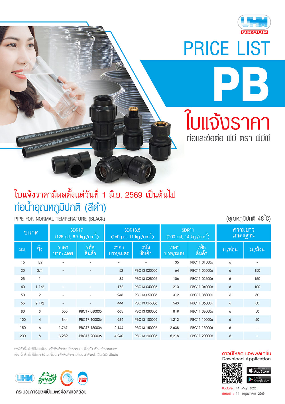 ราคาท่อPB ราคาท่อPB