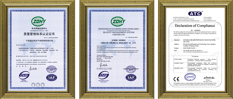 certificate product SDPC 01