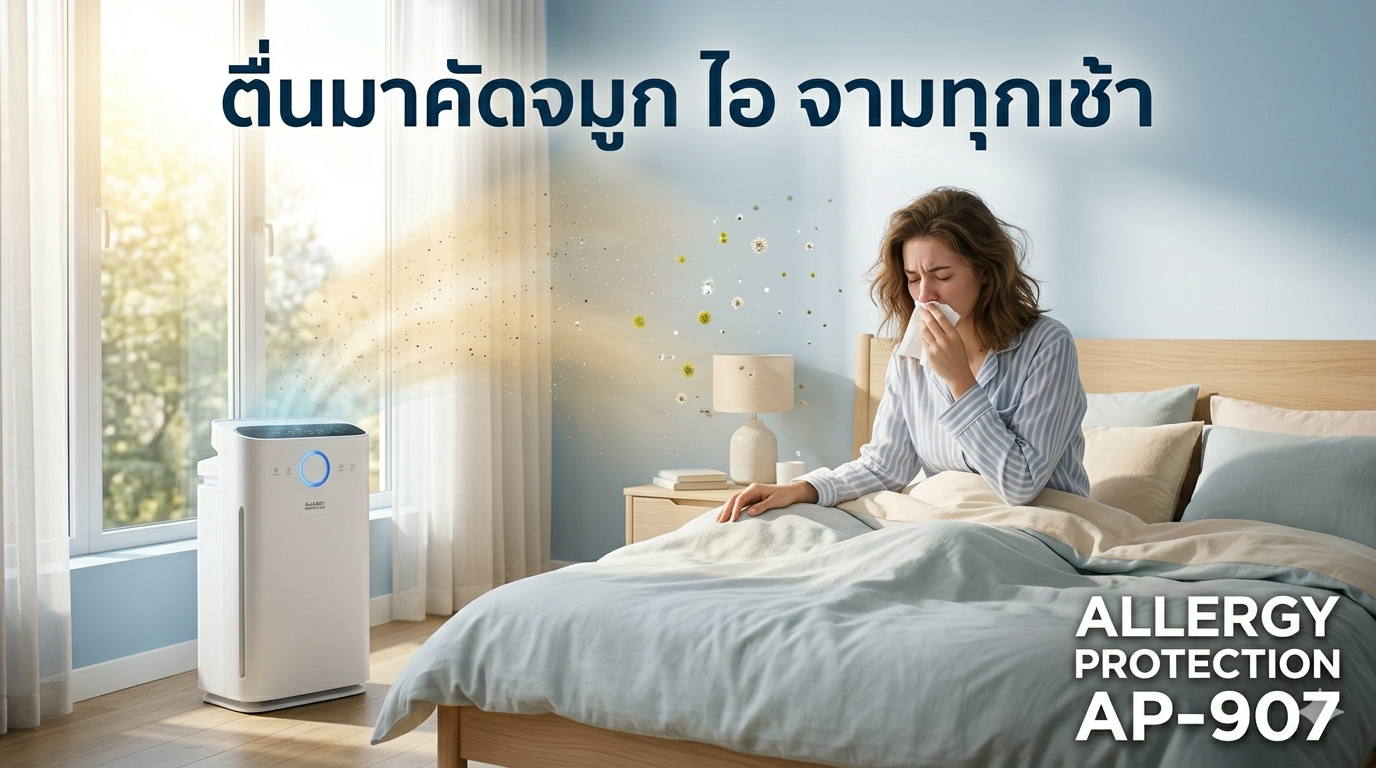 Allergy Protection AP-907 ลดภูมิแพ้ห้องนอน
