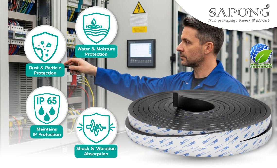Sponge Rubber Seal for Electrical Cabinets