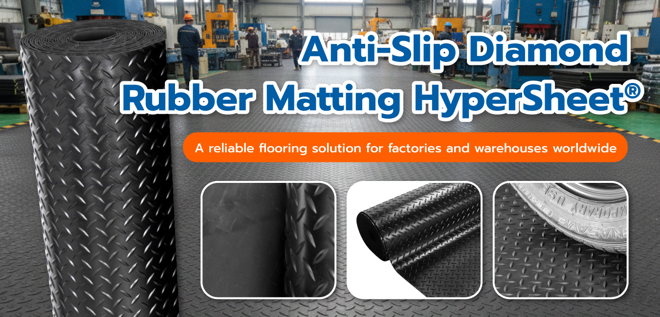 DIAMOND PATTERN RUBBER MAT / ANTI-SLIP