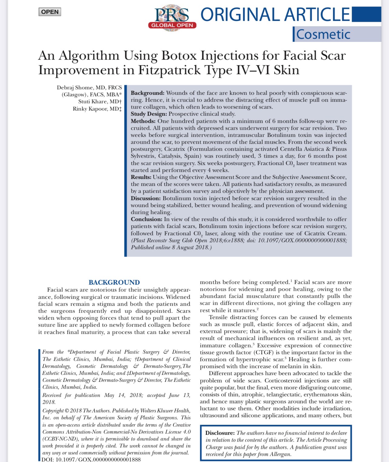 Update เทคนิครักษาแผลเป็นนูนคีลอยด์แผลผ่าตัดด้วยการใช้หลายเลเซอร์ร่วมกัน + เทคนิคการใช้การฉีดโบทูลินัมท็อกซิน (Botox) รักษาแผลเป็นนูนคีลอยด์ Update เทคนิครักษาแผลเป็นนูนคีลอยด์แผลผ่าตัดด้วยการใช้หลายเลเซอร์ร่วมกัน + เทคนิคการใช้การฉีดโบทูลินัมท็อกซิน (Botox) รักษาแผลเป็นนูนคีลอยด์