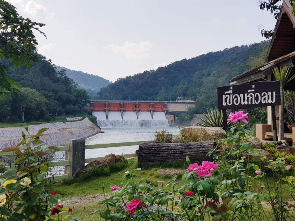 เกาะวังแก้ว ล่องแพ คาราโอเกะ อาหาร ที่พัก เขื่อนกิ่วลม ที่เที่ยว ลำปาง