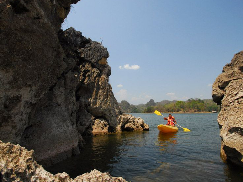 travel lampang kiewlomdam rafting karaoke kayaking swimming fishing rock climbing caving camping