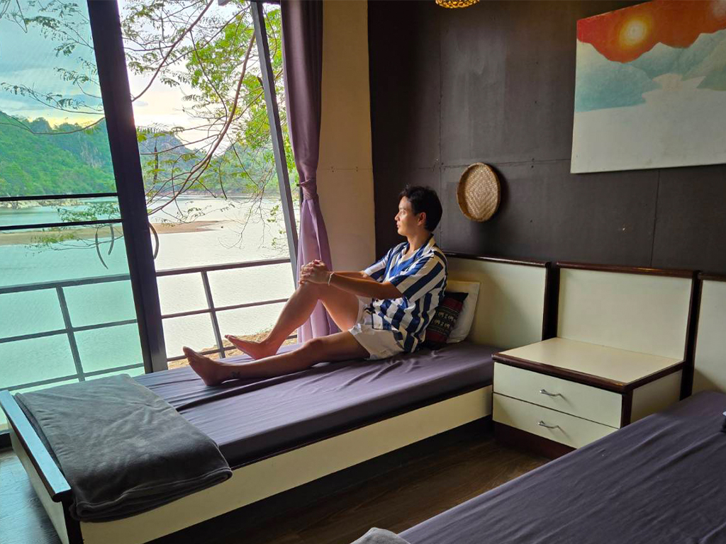 เกาะวังแก้ว ล่องแพ คาราโอเกะ อาหาร ที่พัก เขื่อนกิ่วลม ที่เที่ยว ลำปาง