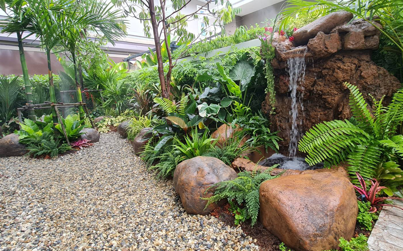 ออกแบบ การ ทำ สวน น้ำตก หินเทียม ราคาถูก สวนบ้าน เชียงใหม่ ชลบุรี พัทยา เชียงดาว