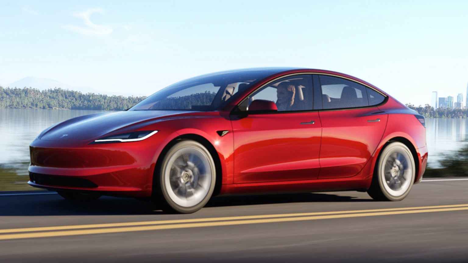 รถยนต์ไฟฟ้วิ่งไกลสุด อันดับ 6 Tesla Model 3 Long Range